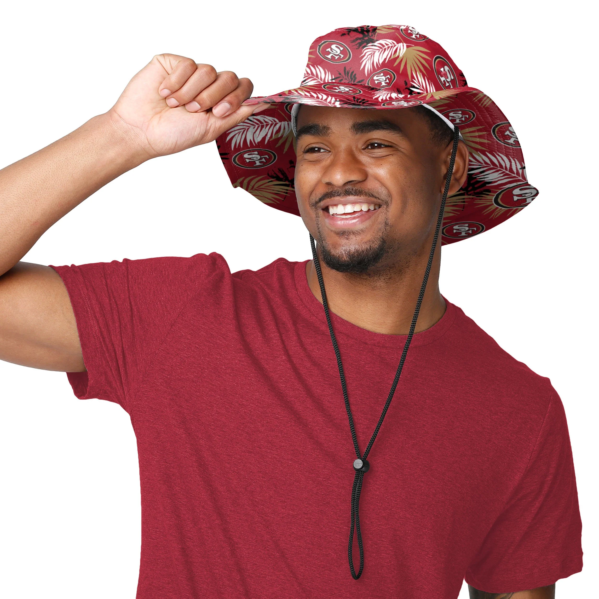 San Francisco 49ers NFL Floral Boonie Hat - Image 2