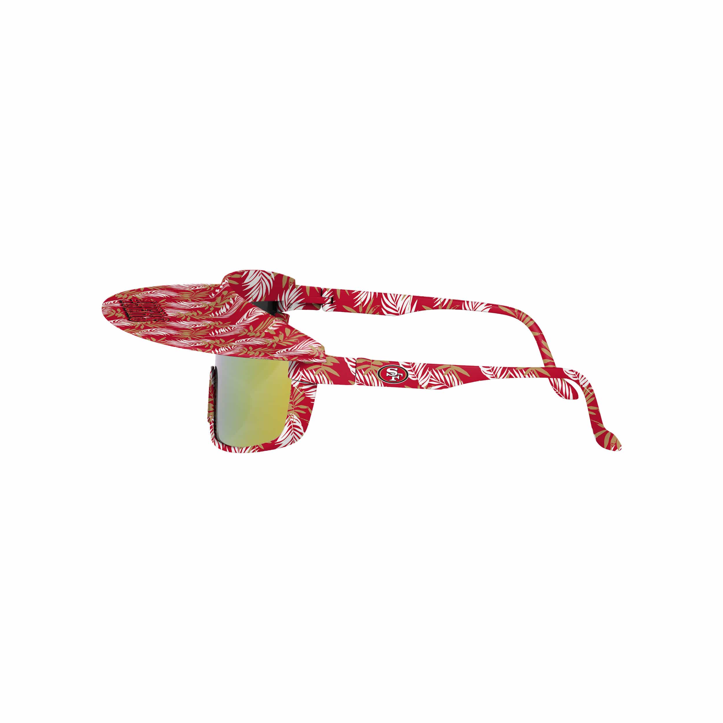 San Francisco 49ers NFL Floral Visor Sunglasses - Image 3