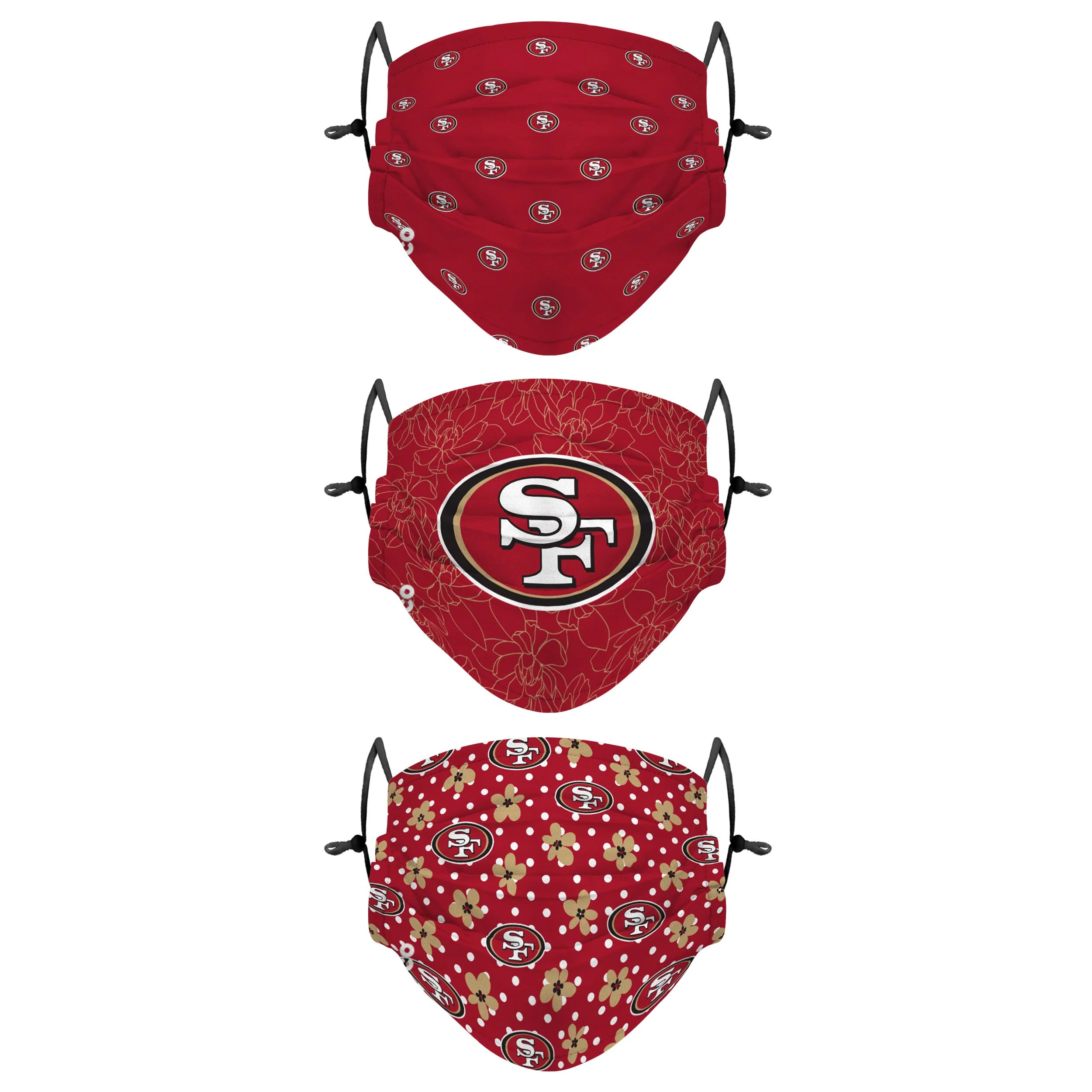 San Francisco 49ers NFL Gameday Gardener 3 Pack Face Cover