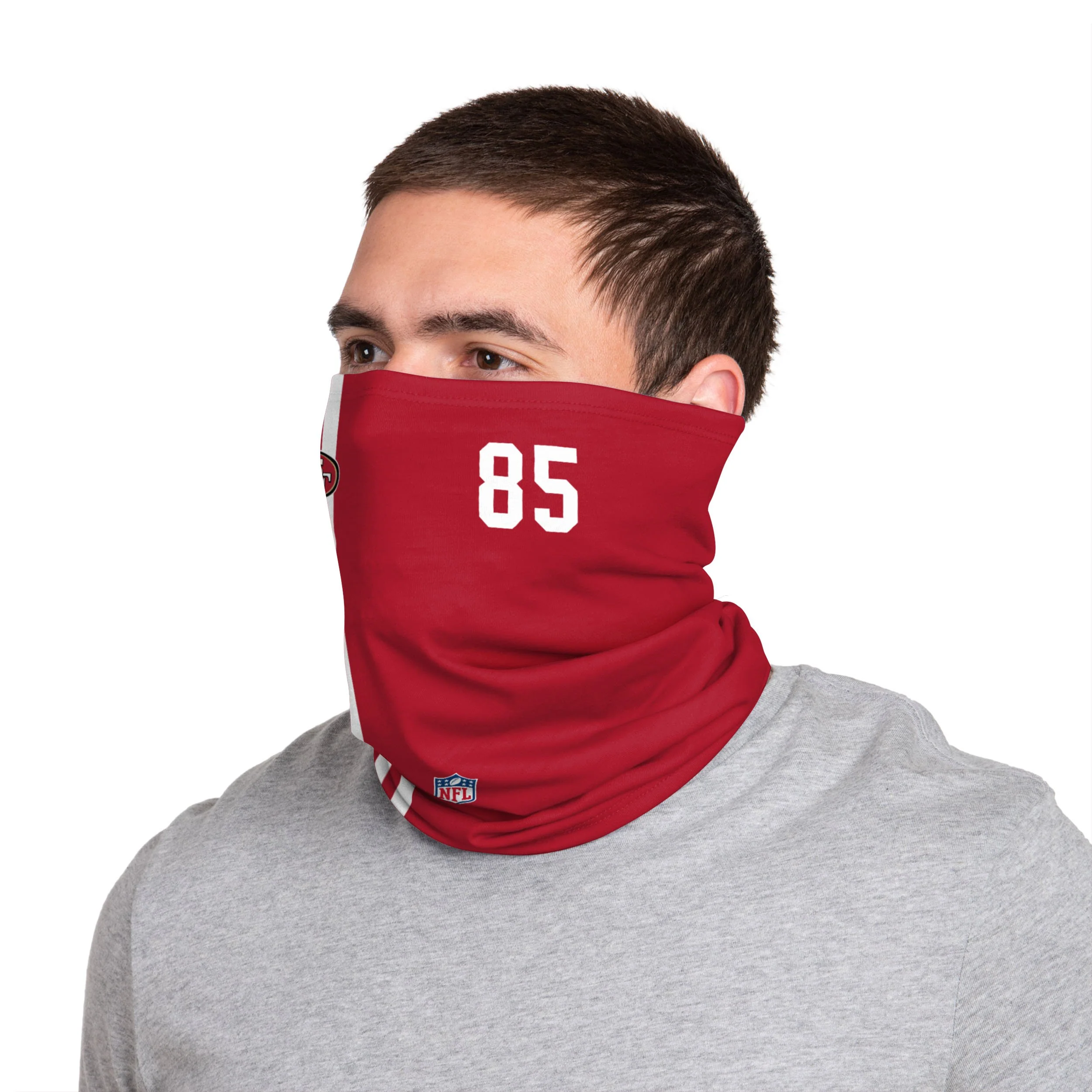 San Francisco 49ers NFL George Kittle On-Field Sideline Gaiter Scarf - Image 3