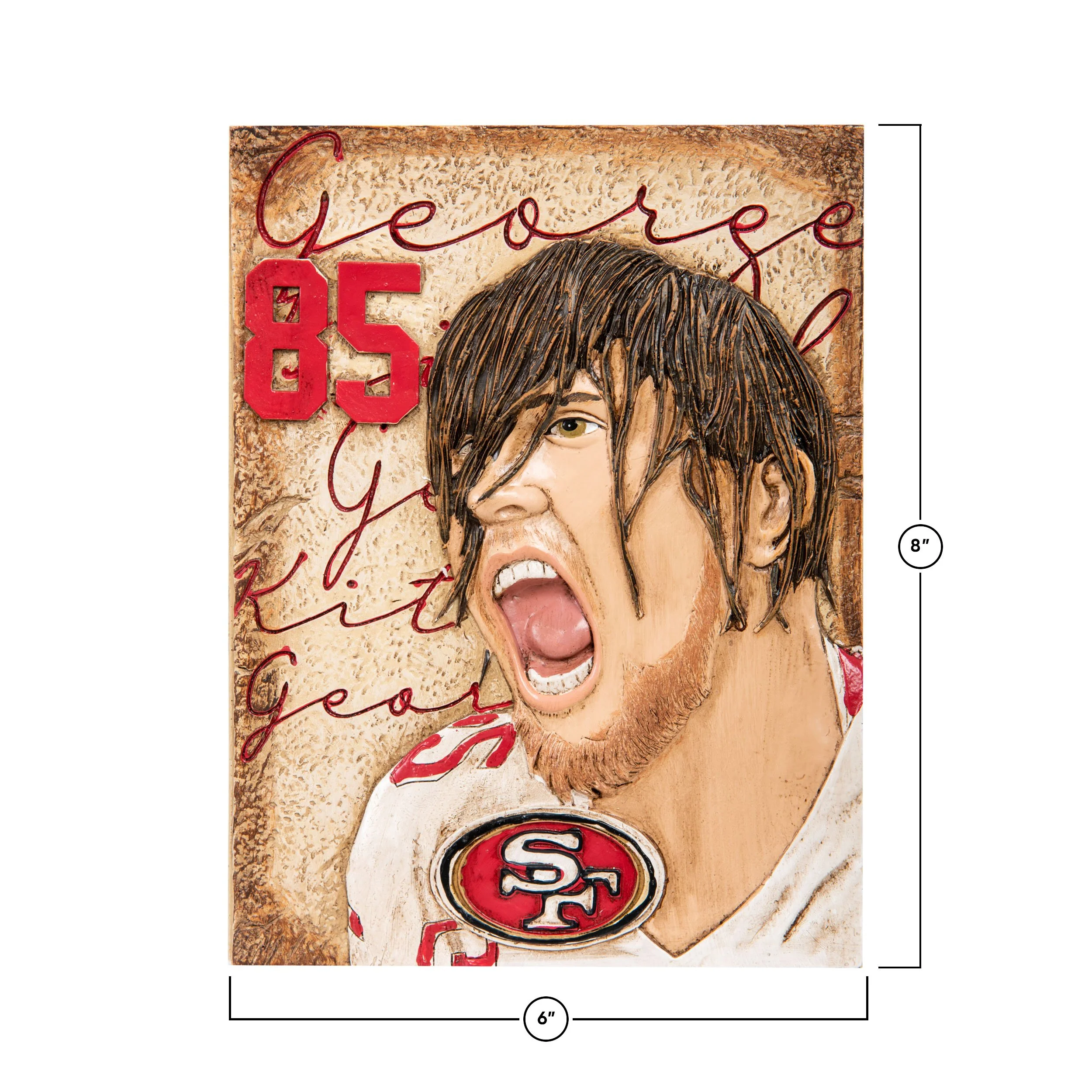 San Francisco 49ers NFL George Kittle Player Wall Plaque - Image 3