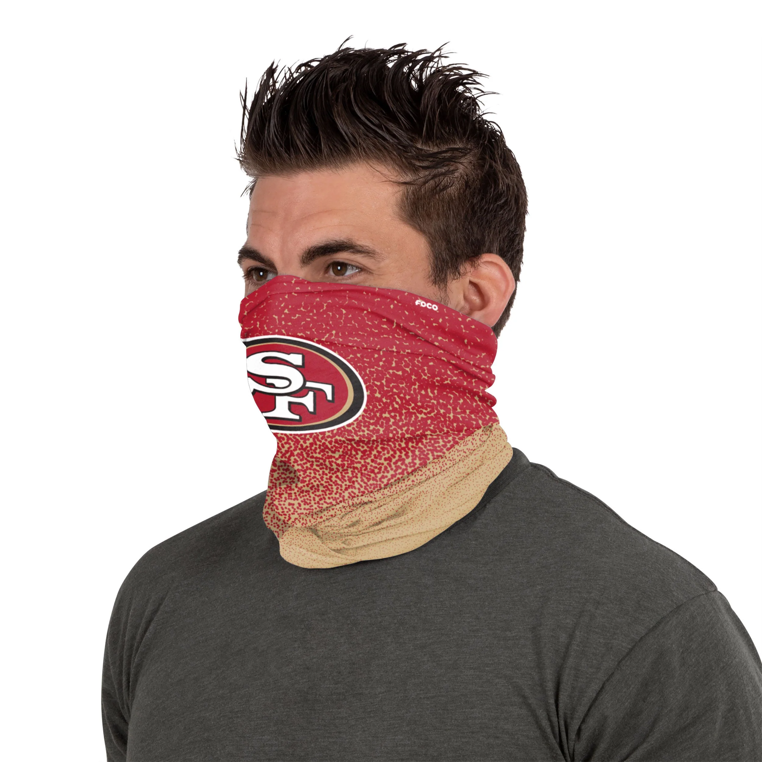 San Francisco 49ers NFL Gradient Fleece Gaiter Scarf - Image 3