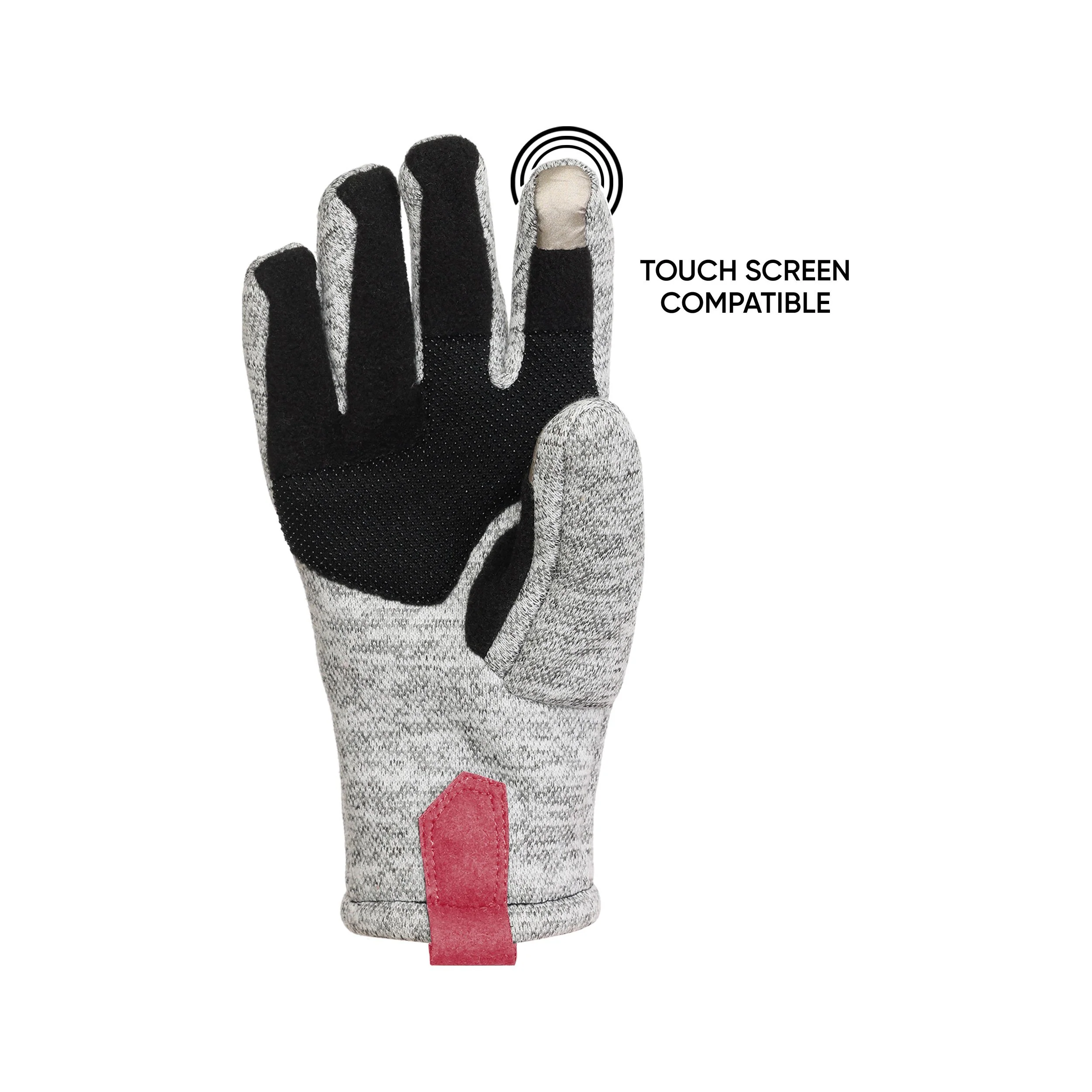 San Francisco 49ers NFL Heather Grey Insulated Gloves - Image 3