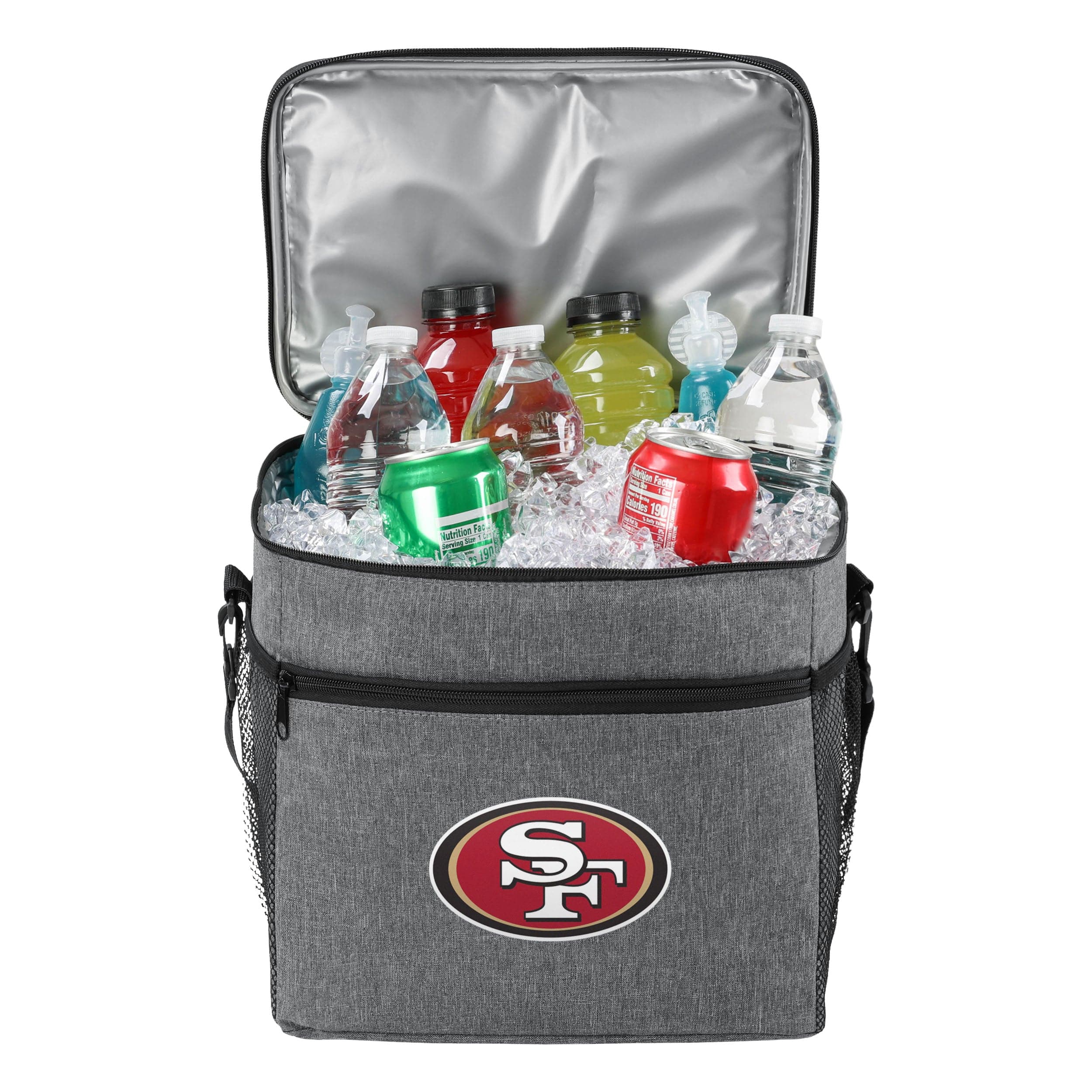 San Francisco 49ers NFL Heather Grey Tailgate 24 Pack Cooler - Image 3