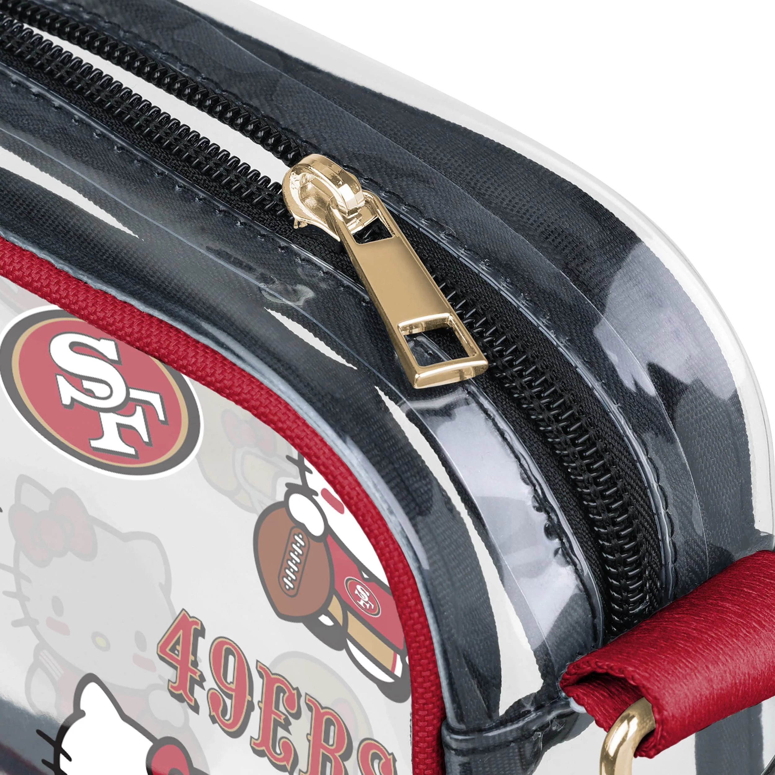 San Francisco 49ers NFL Hello Kitty® Clear Crossbody Bag - (PREORDER - SHIPS MID JUNE) - Image 4