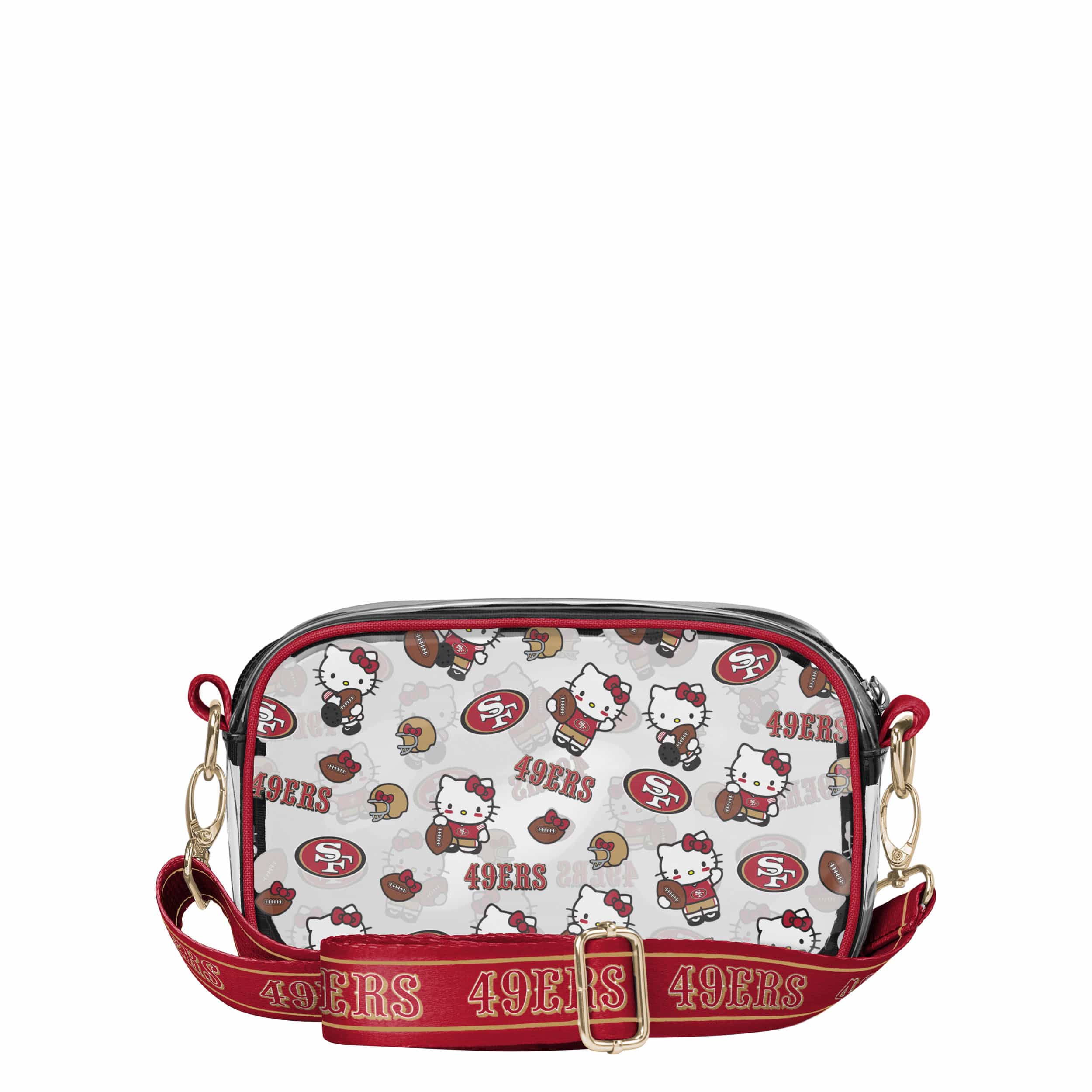 San Francisco 49ers NFL Hello Kitty® Clear Crossbody Bag - (PREORDER - SHIPS MID JUNE) - Image 5
