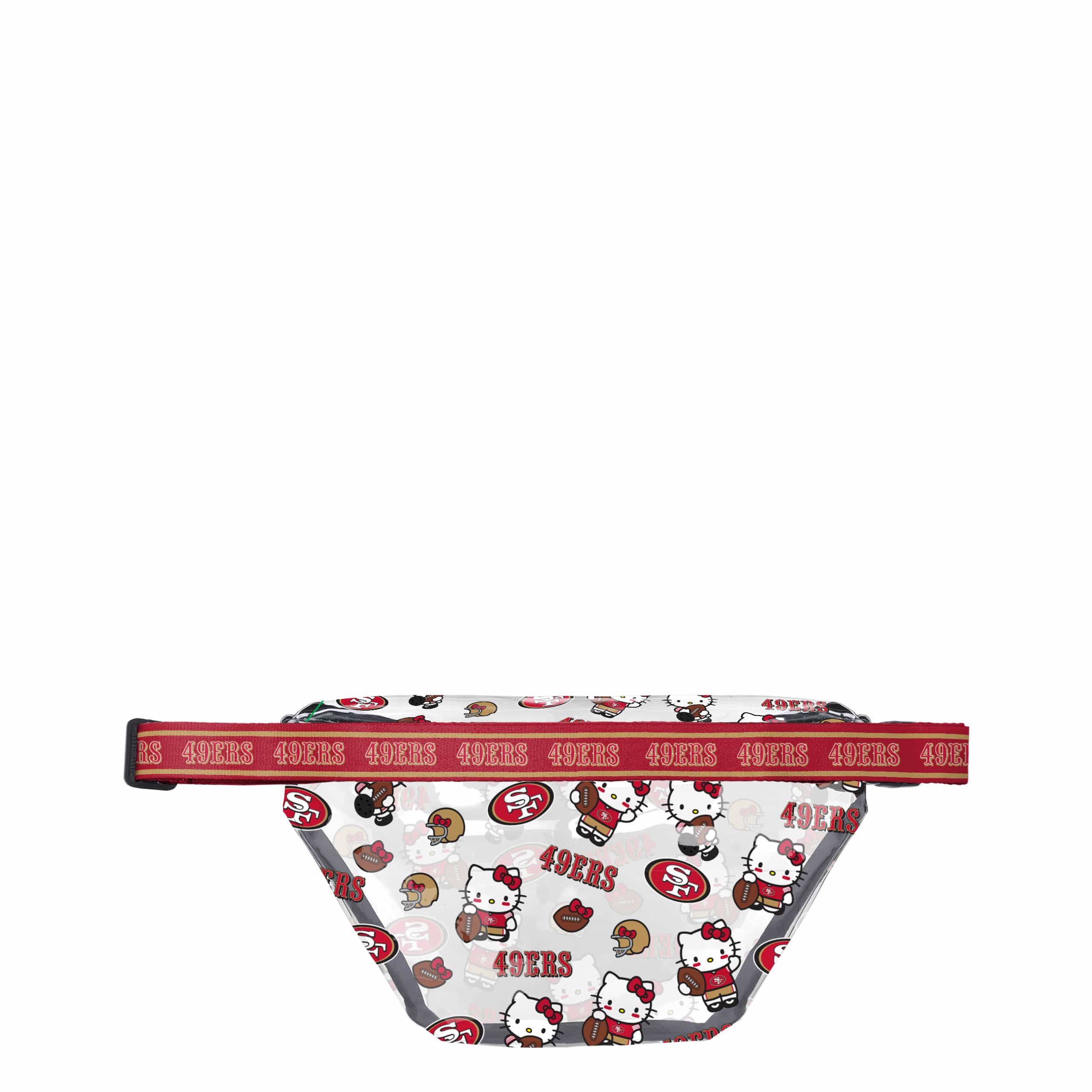 San Francisco 49ers NFL Hello Kitty® Clear Fanny Pack (PREORDER - SHIPS MID JULY) - Image 2