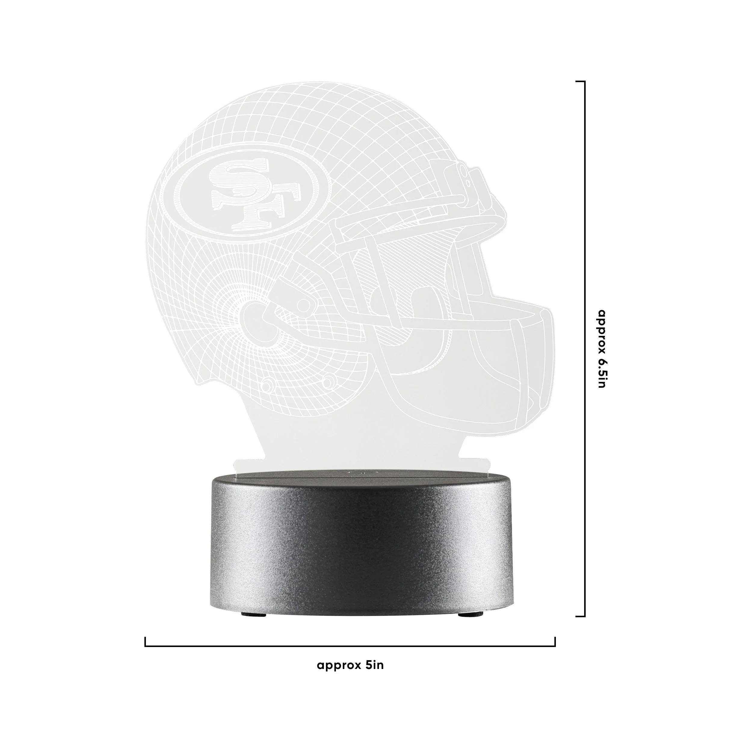 San Francisco 49ers NFL Helmet Desk Light - Image 5