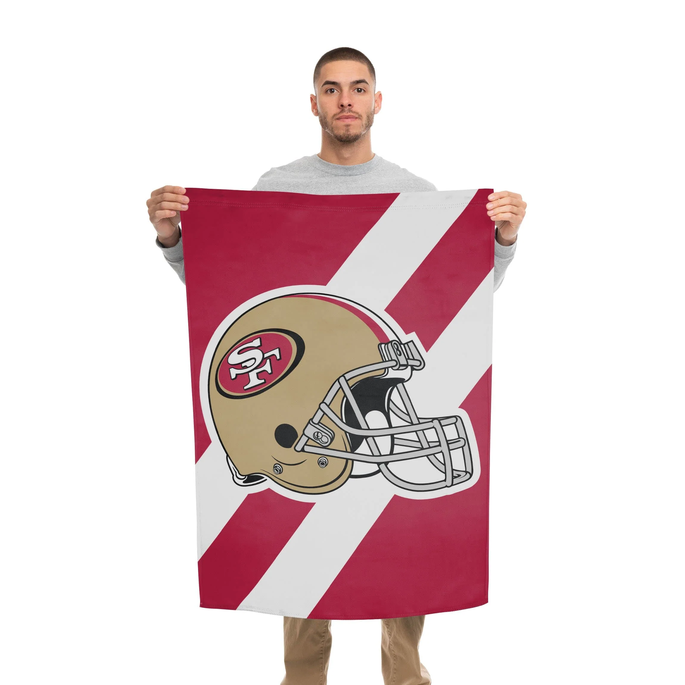 San Francisco 49ers NFL Helmet Vertical Flag - Image 2