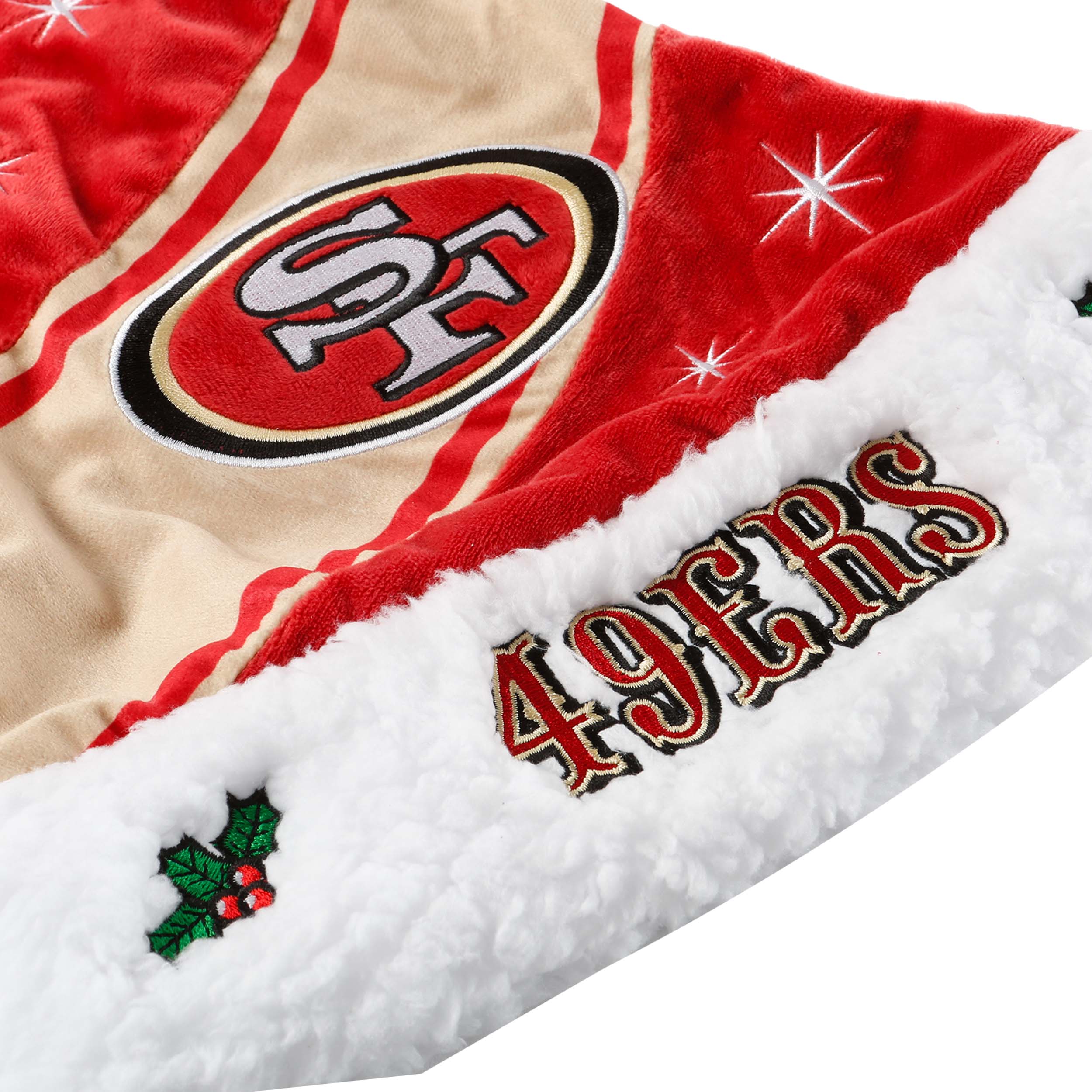 San Francisco 49ers NFL High End Santa Hat - Image 2
