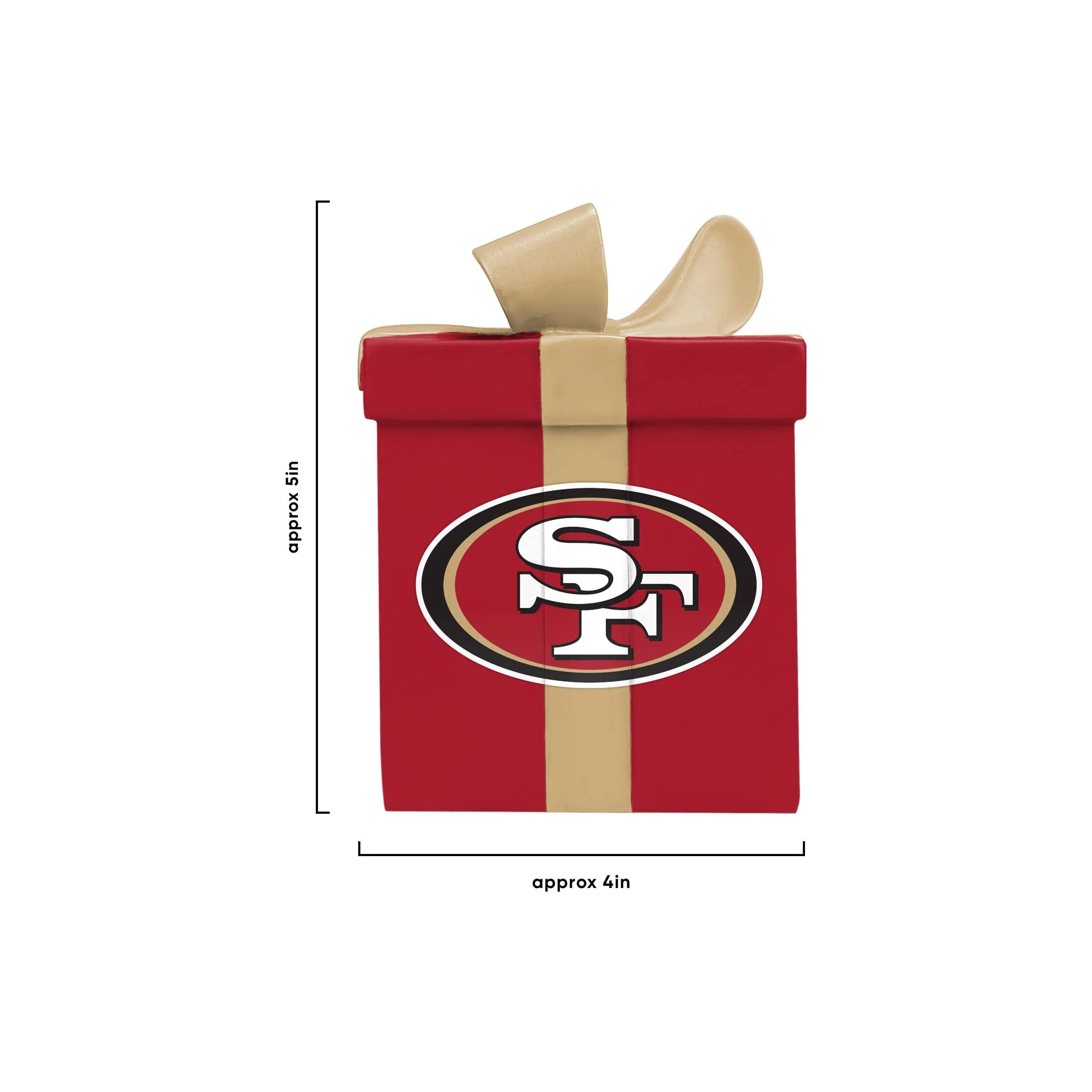San Francisco 49ers NFL Holiday 5 Pack Coaster Set - Image 4