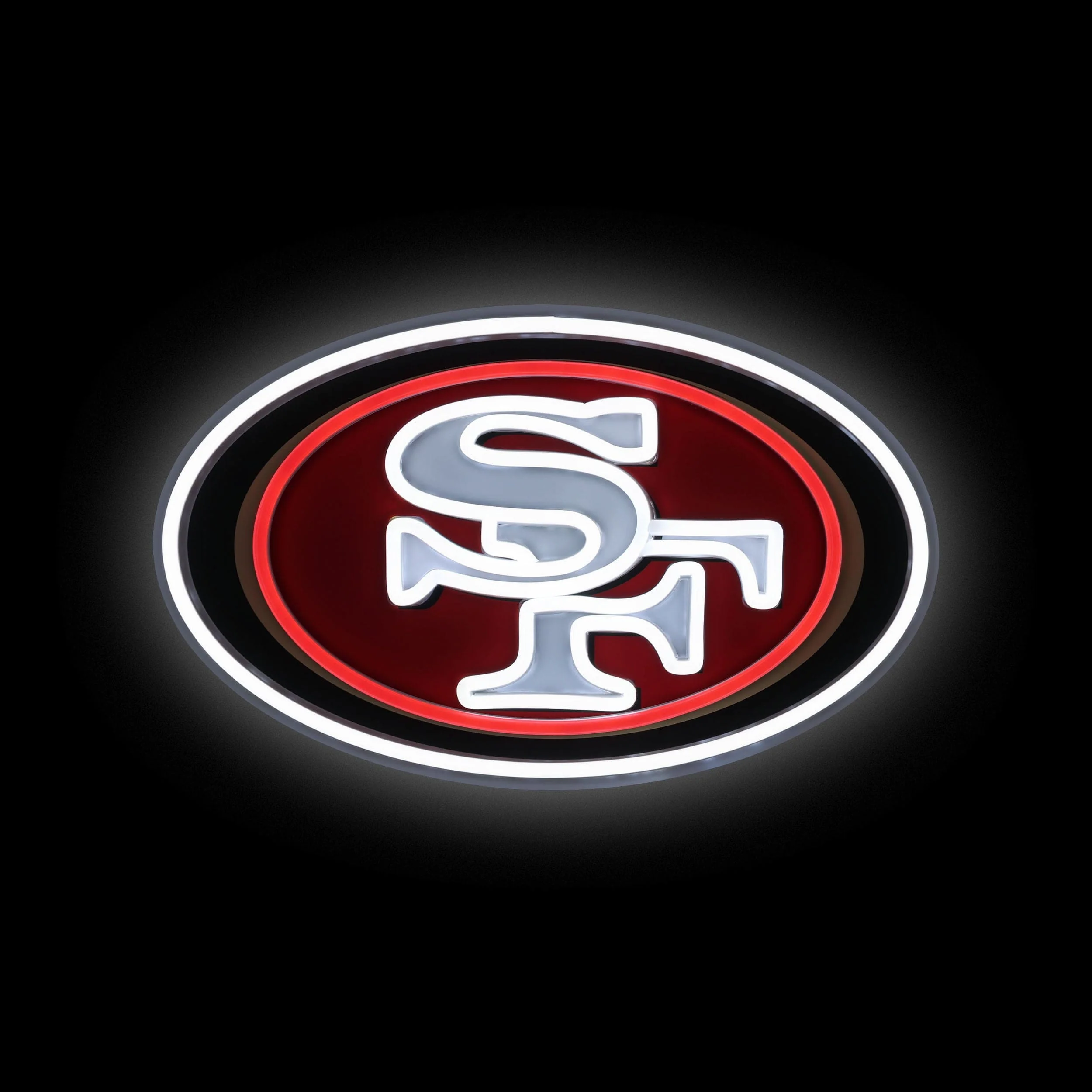 San Francisco 49ers NFL LED Neon Light Up Team Logo Sign - Image 2