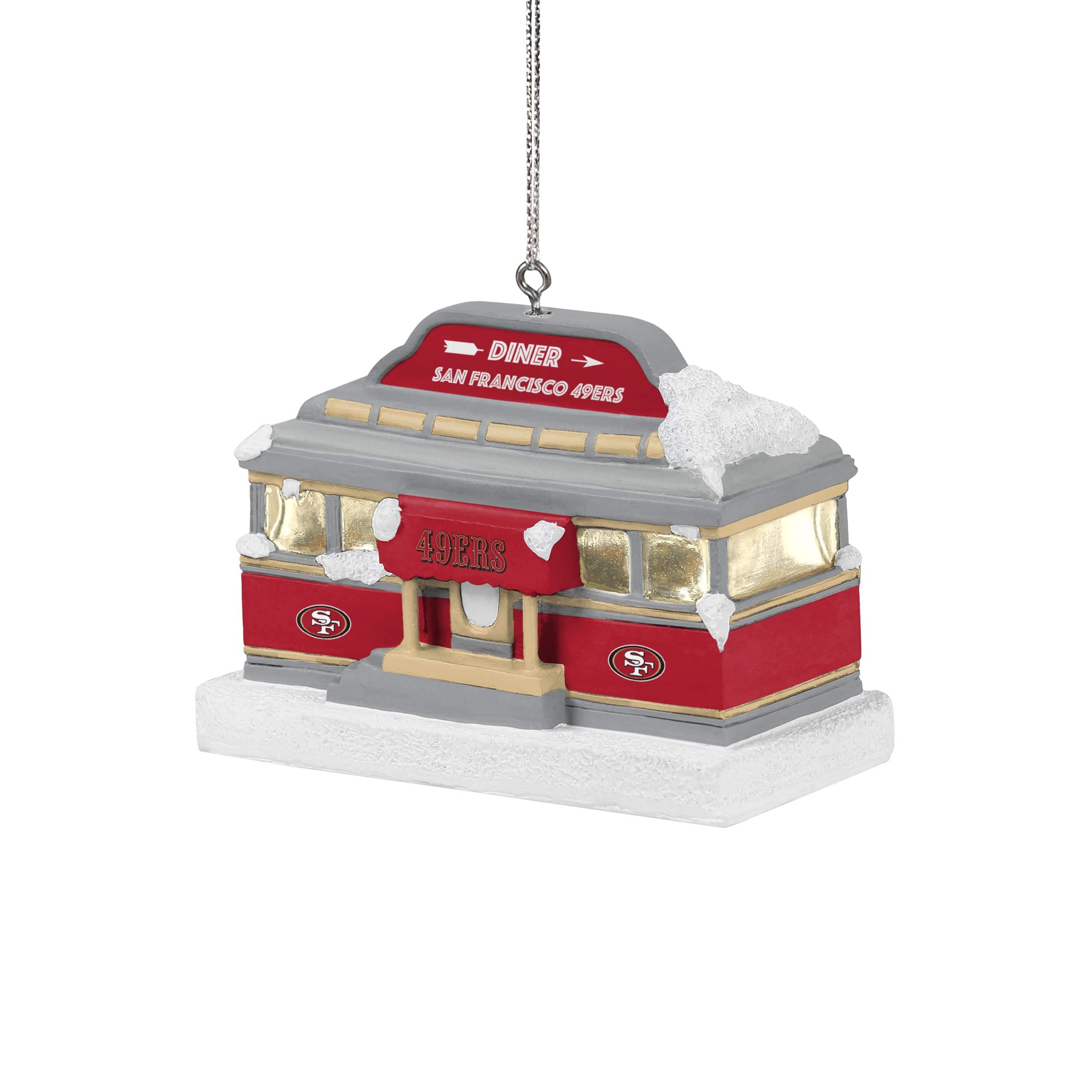San Francisco 49ers NFL Light Up Diner Ornament - Image 2