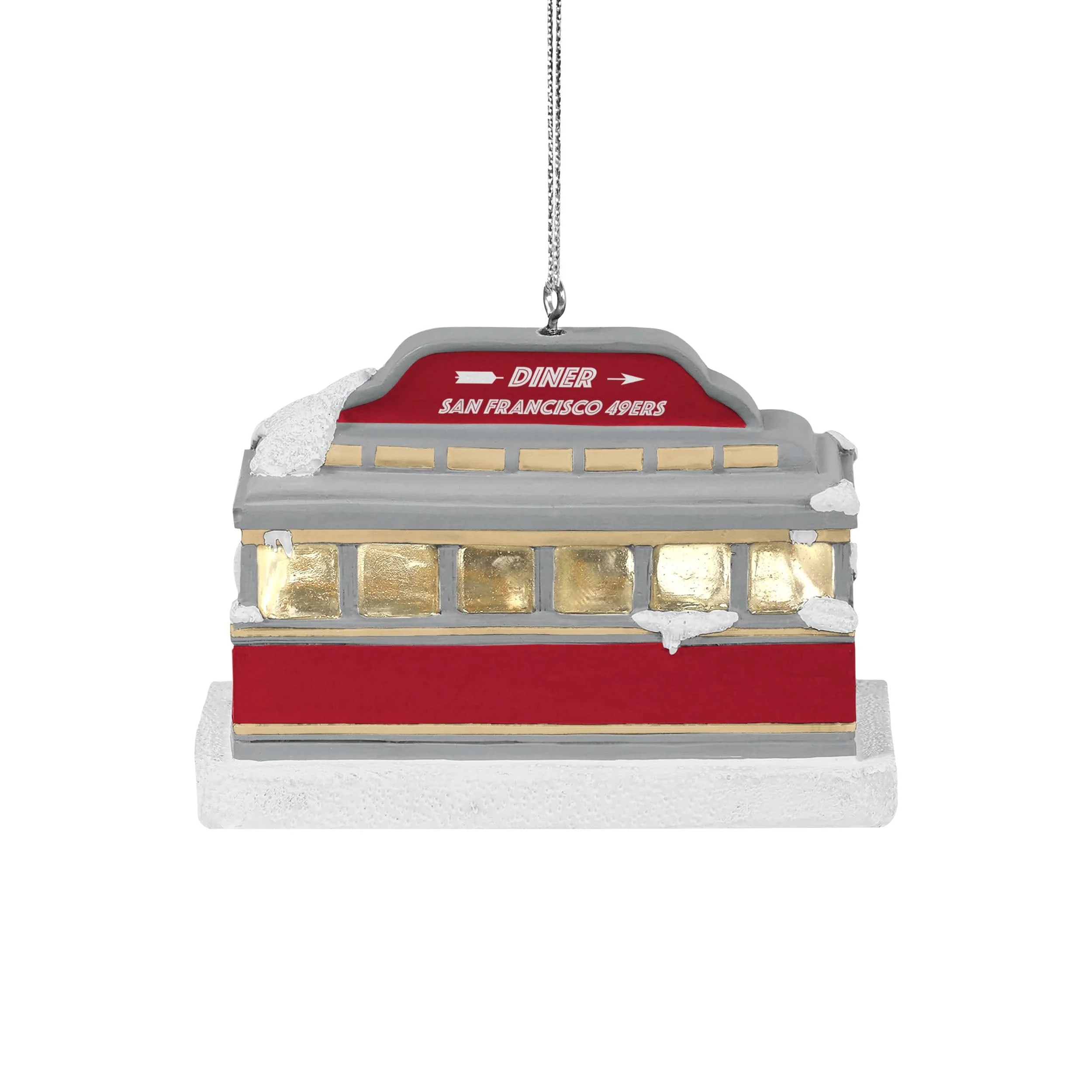 San Francisco 49ers NFL Light Up Diner Ornament - Image 4