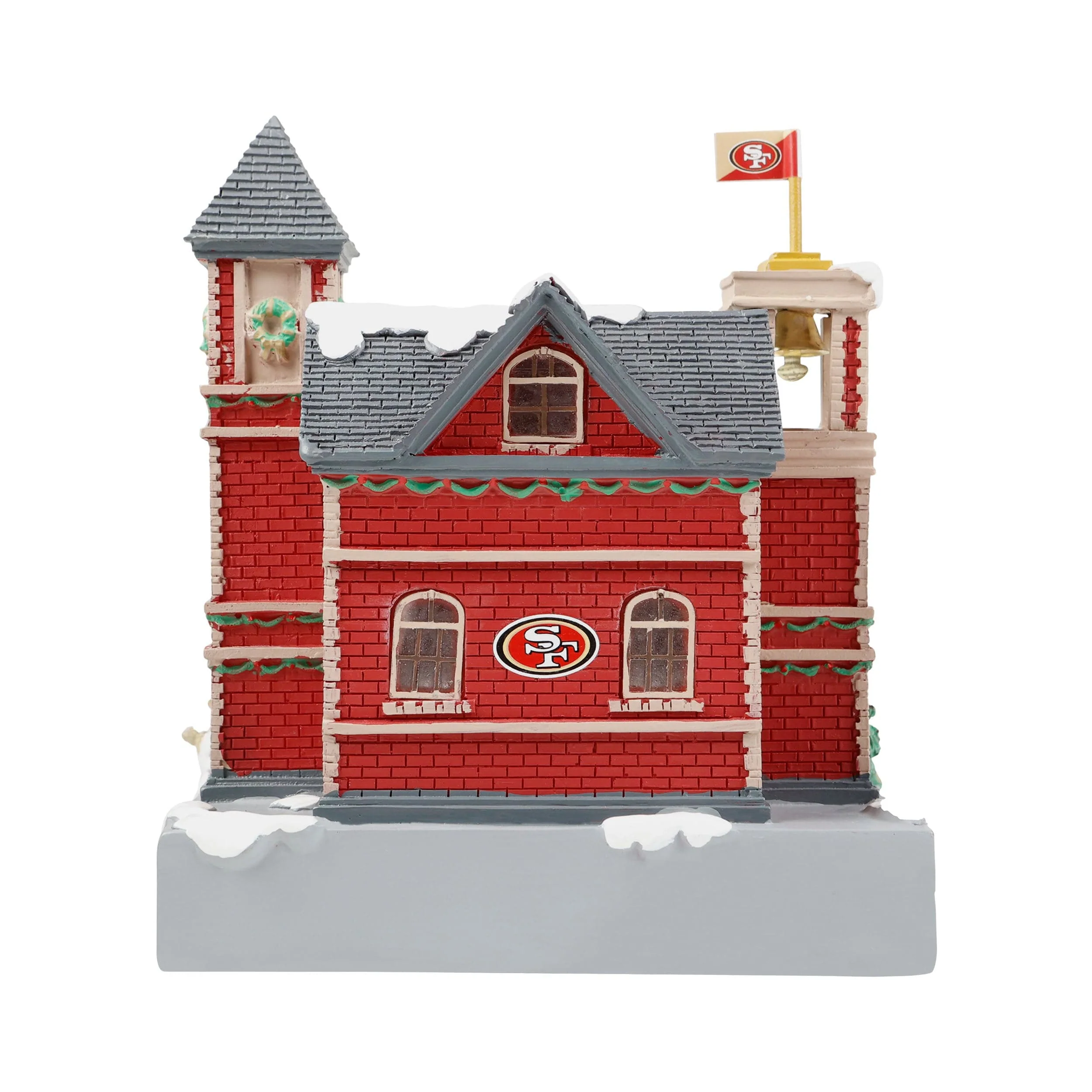San Francisco 49ers NFL Light Up Resin Team Firehouse - Image 5
