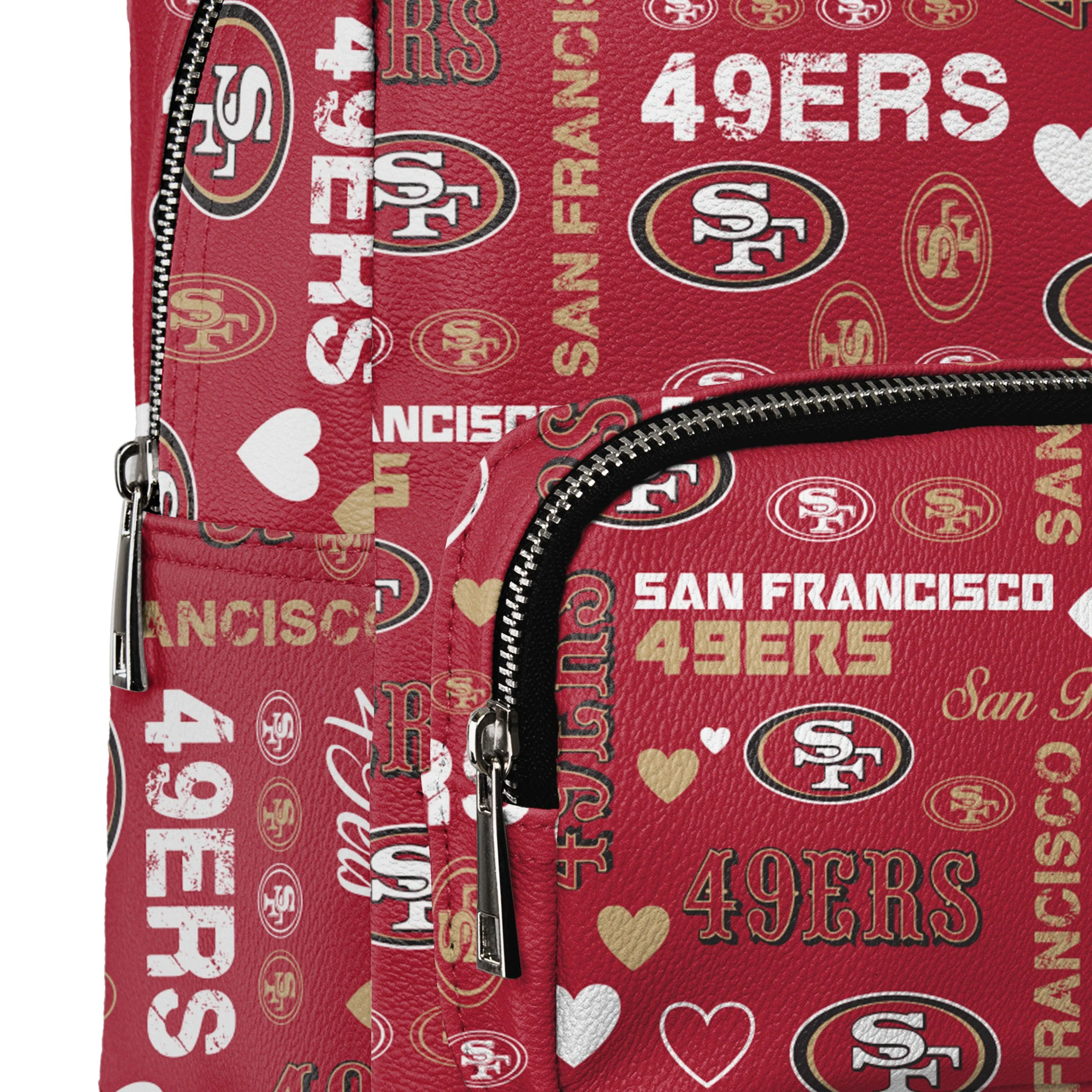 San Francisco 49ers NFL Logo Love Mini Backpack - Image 4