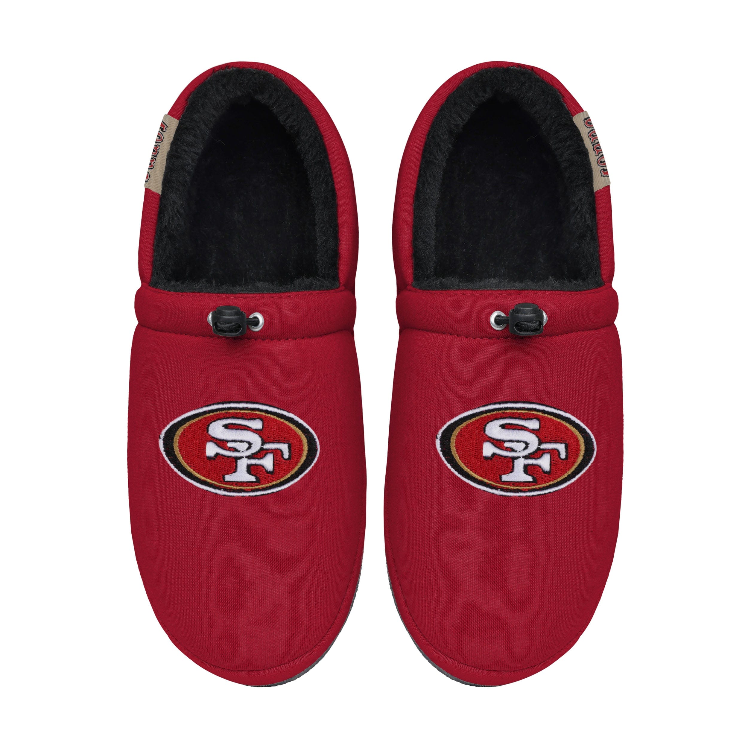 San Francisco 49ers NFL Mens Big Logo Athletic Moccasin Slippers - Image 4