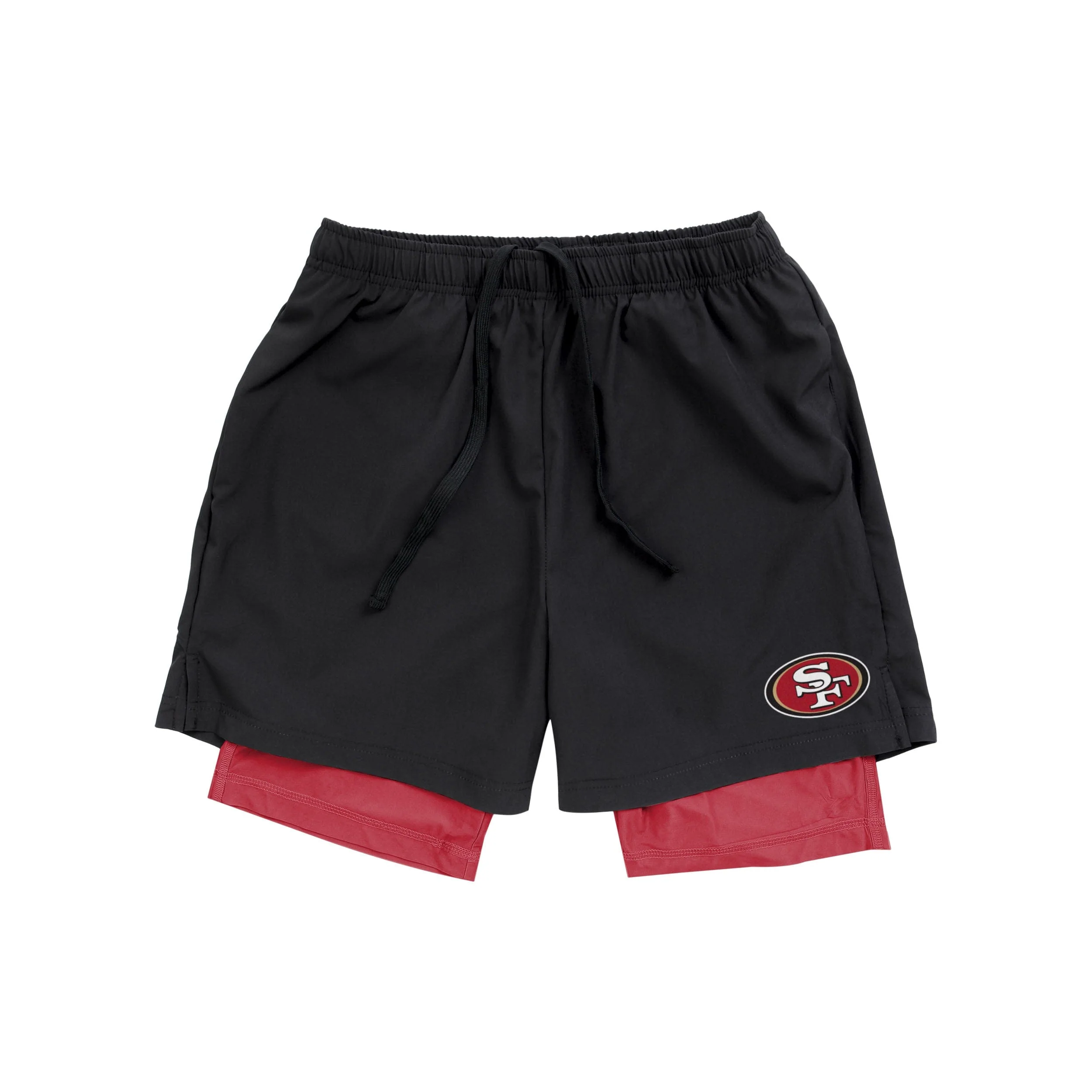 San Francisco 49ers NFL Mens Black Team Color Lining Shorts - Image 4