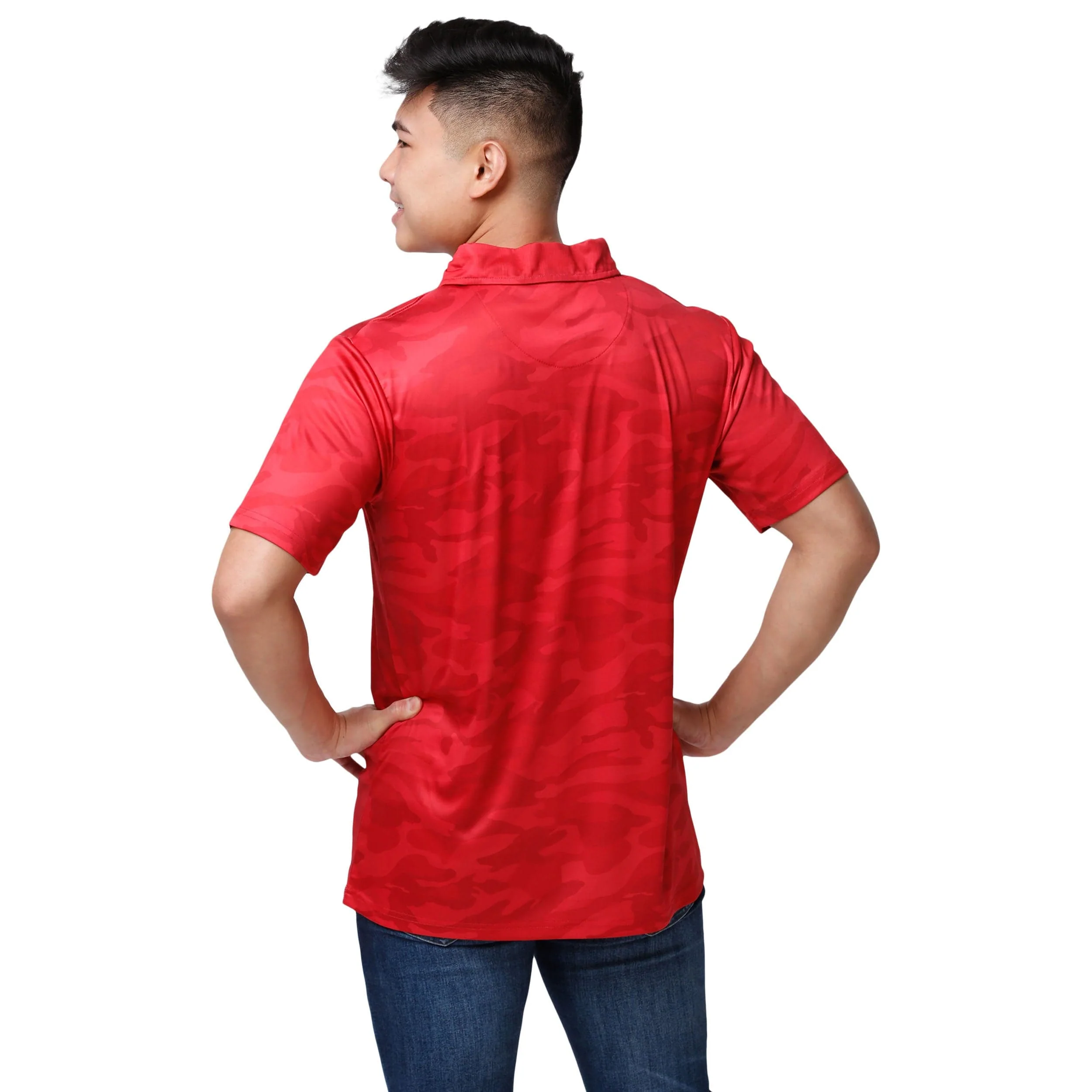 San Francisco 49ers NFL Mens Color Camo Polyester Polo - Image 3