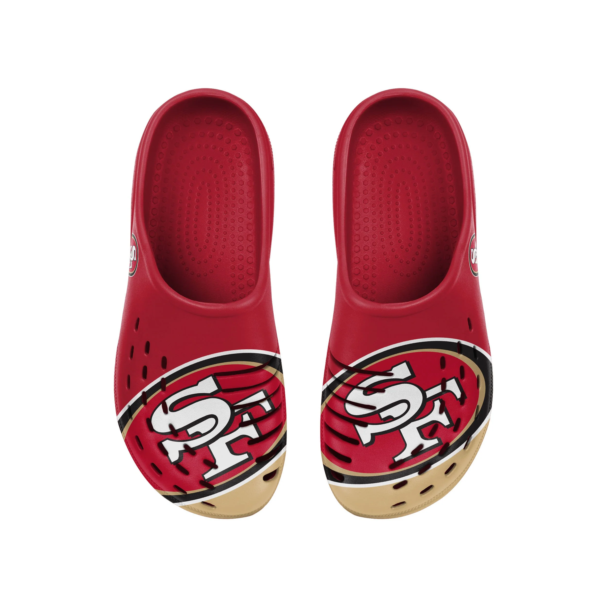 San Francisco 49ers NFL Mens Colorblock Big Logo Clog - Image 4