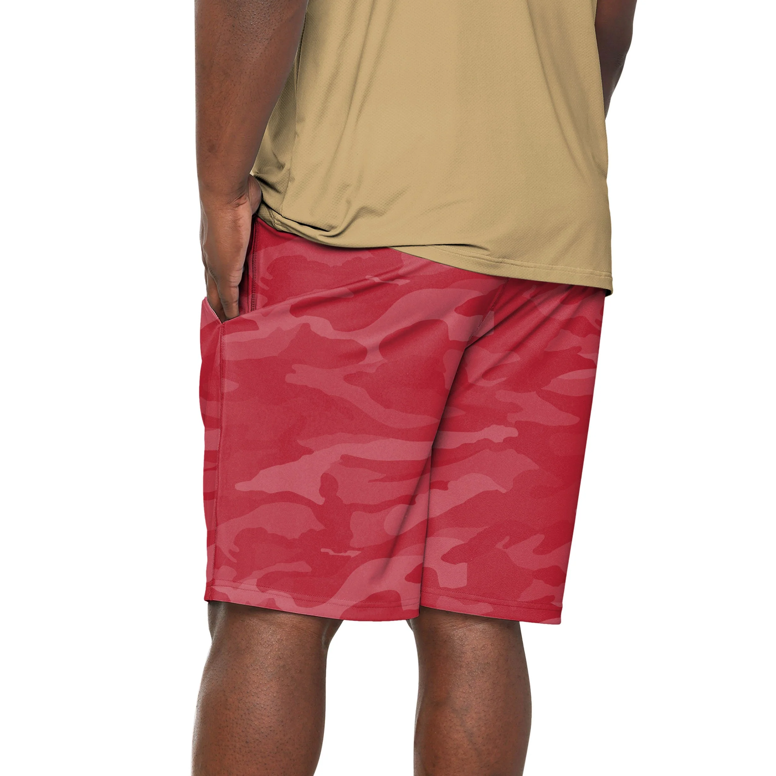 San Francisco 49ers NFL Mens Cool Camo Training Shorts - Image 3