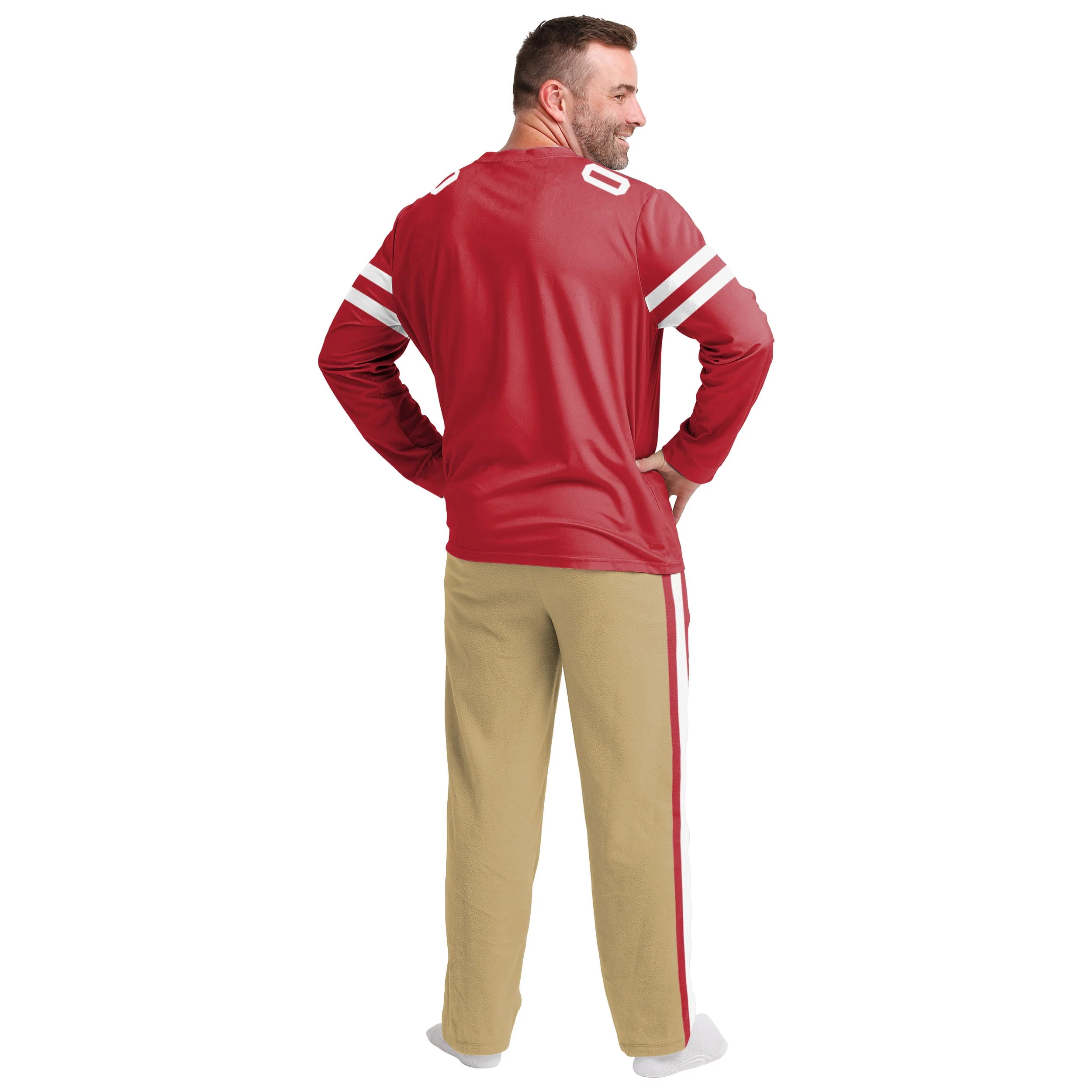 San Francisco 49ers NFL Mens Gameday Ready Pajama Set - Image 2