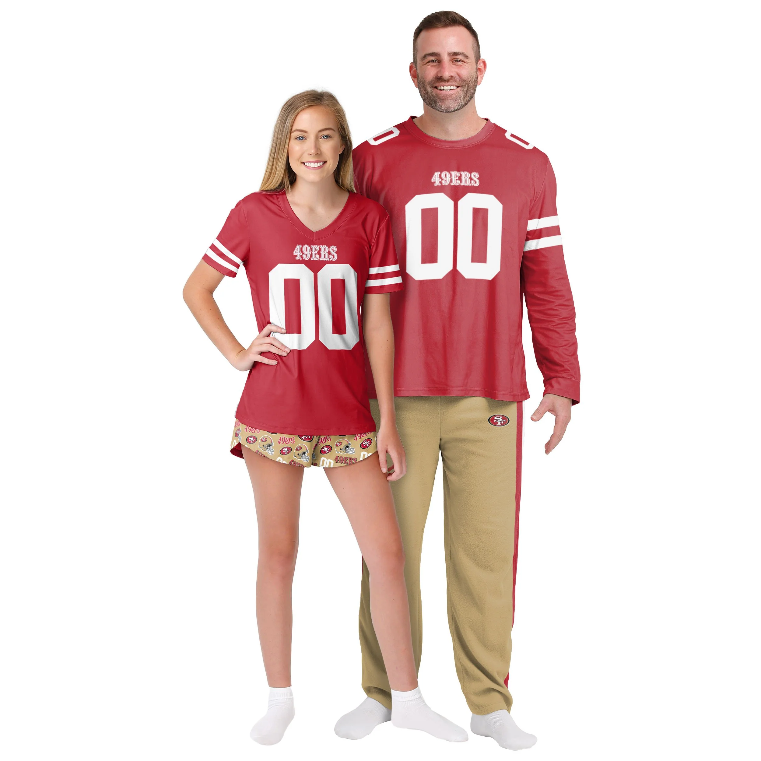 San Francisco 49ers NFL Mens Gameday Ready Pajama Set - Image 3