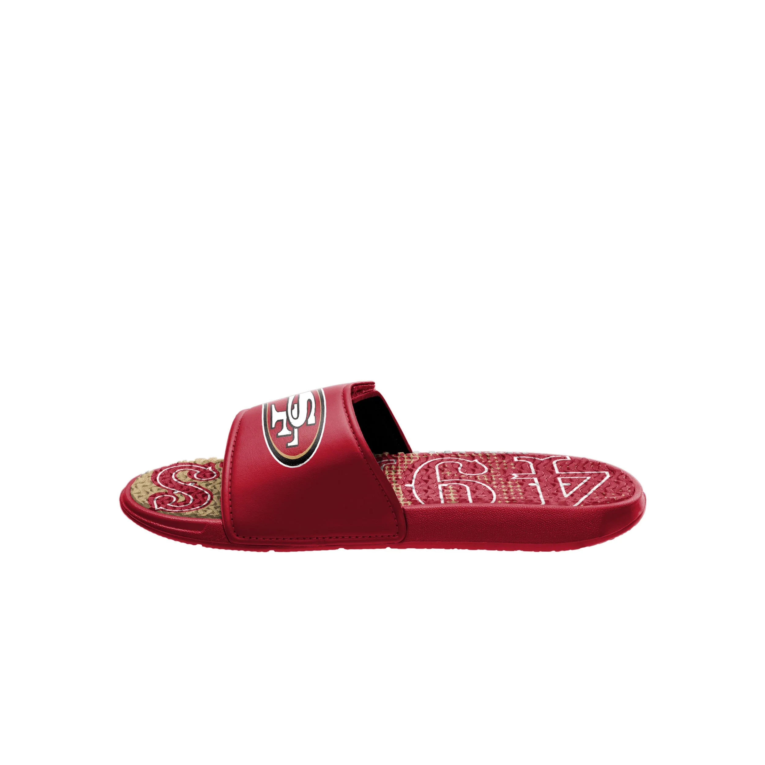 San Francisco 49ers NFL Mens Gradient Wordmark Gel Slide - Image 4