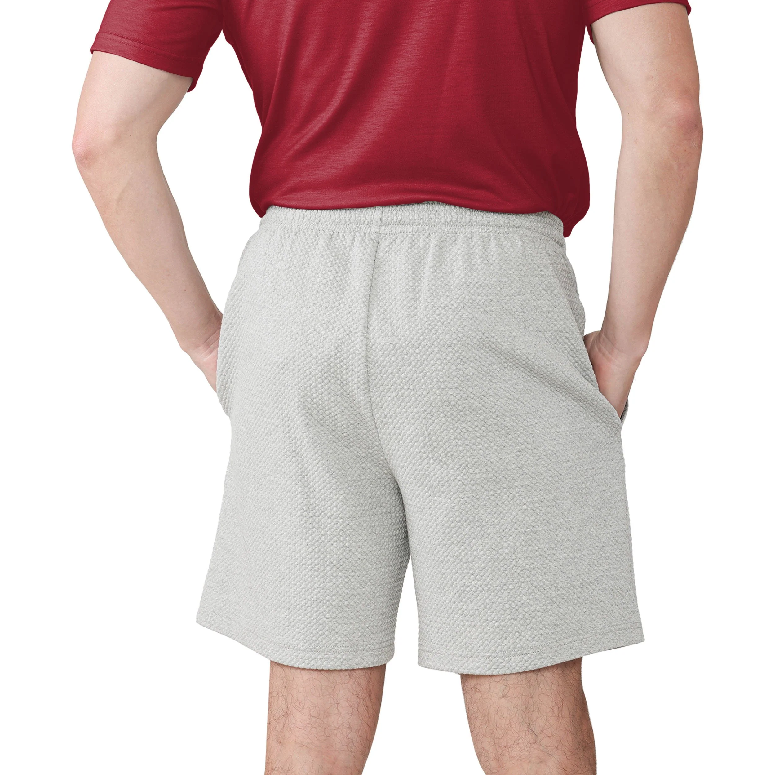 San Francisco 49ers NFL Mens Gray Woven Shorts - Image 5