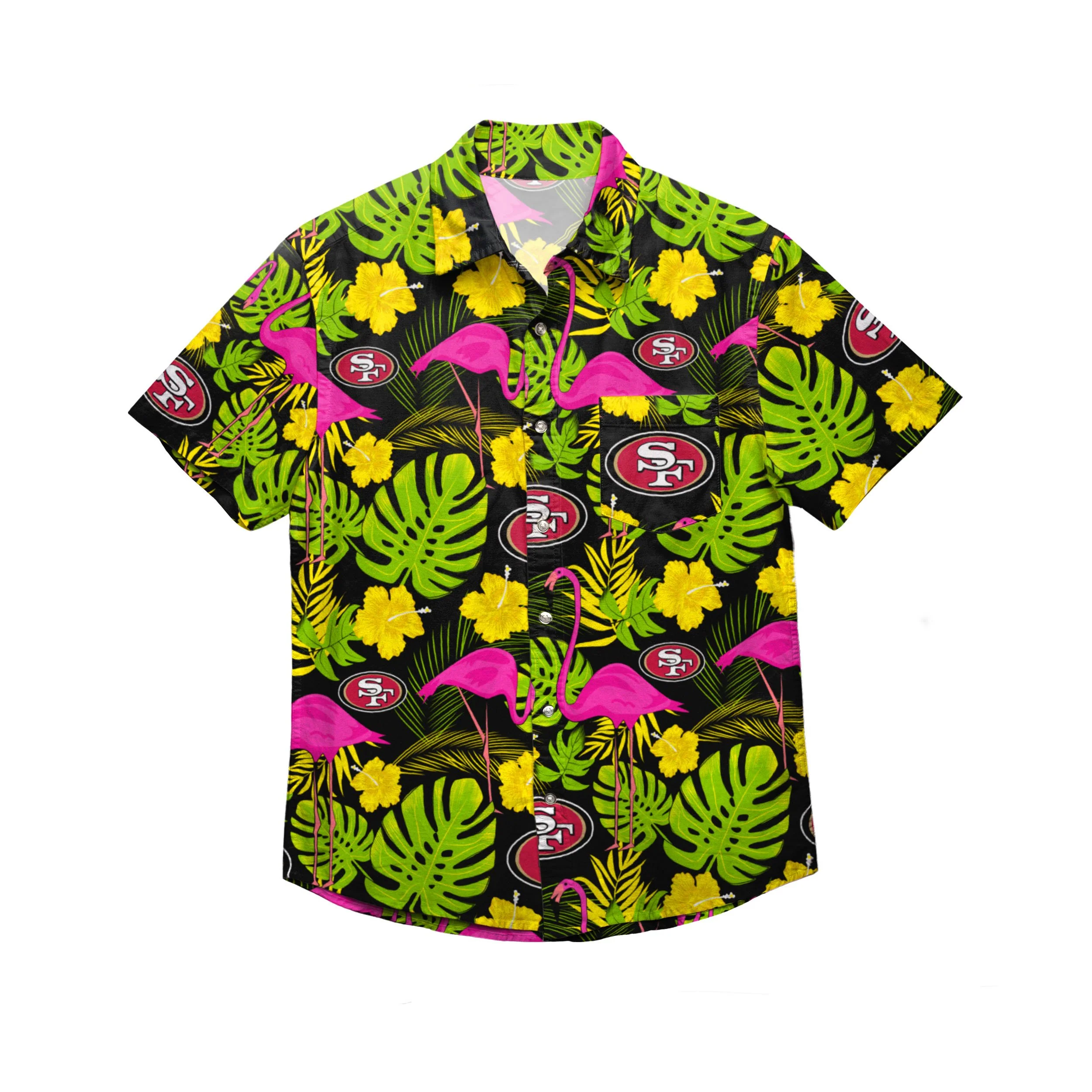 San Francisco 49ers NFL Mens Highlights Button Up Shirt