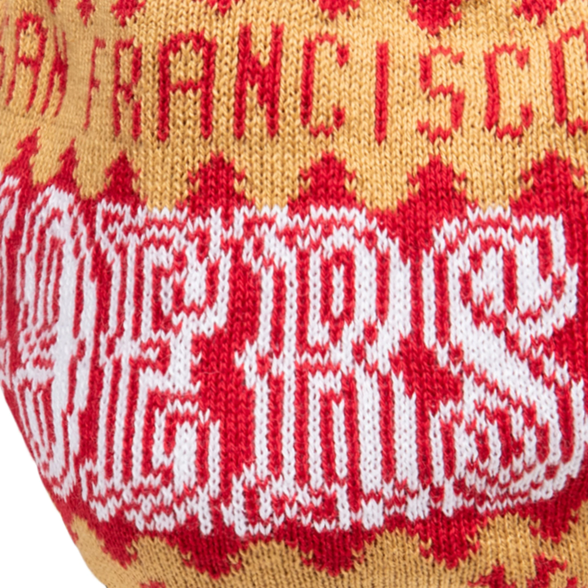 San Francisco 49ers NFL Mens Knit 2 Pack Face Cover - Image 4