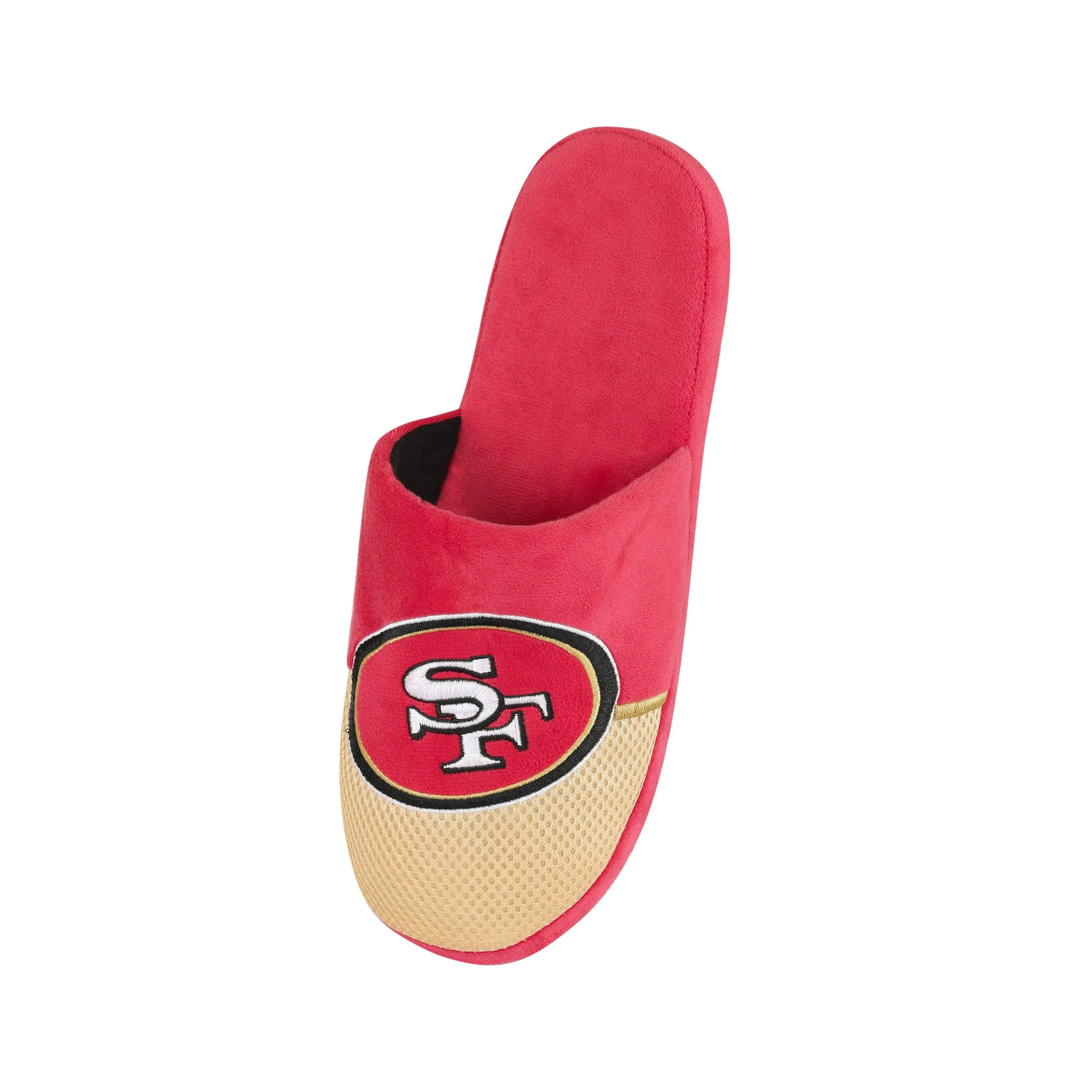 San Francisco 49ers NFL Mens Logo Staycation Slippers - Image 3