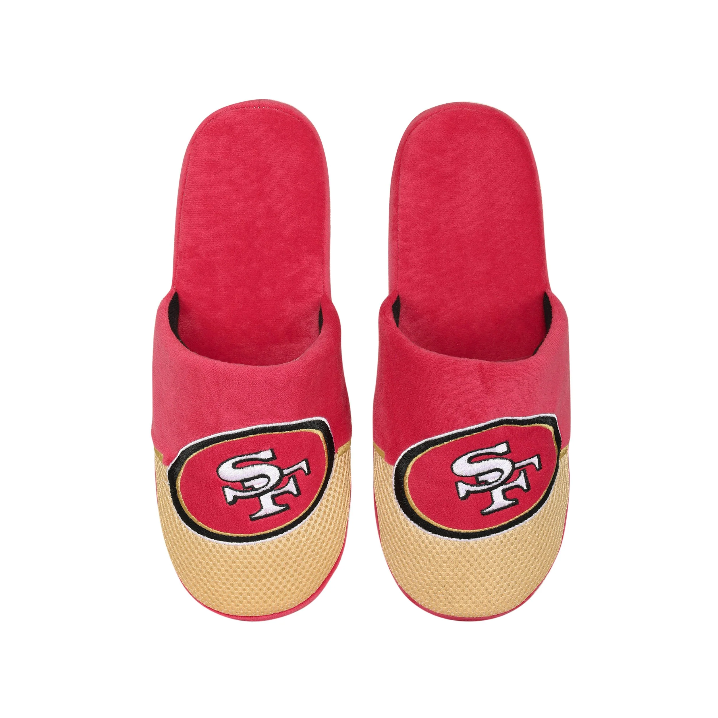 San Francisco 49ers NFL Mens Logo Staycation Slippers - Image 4