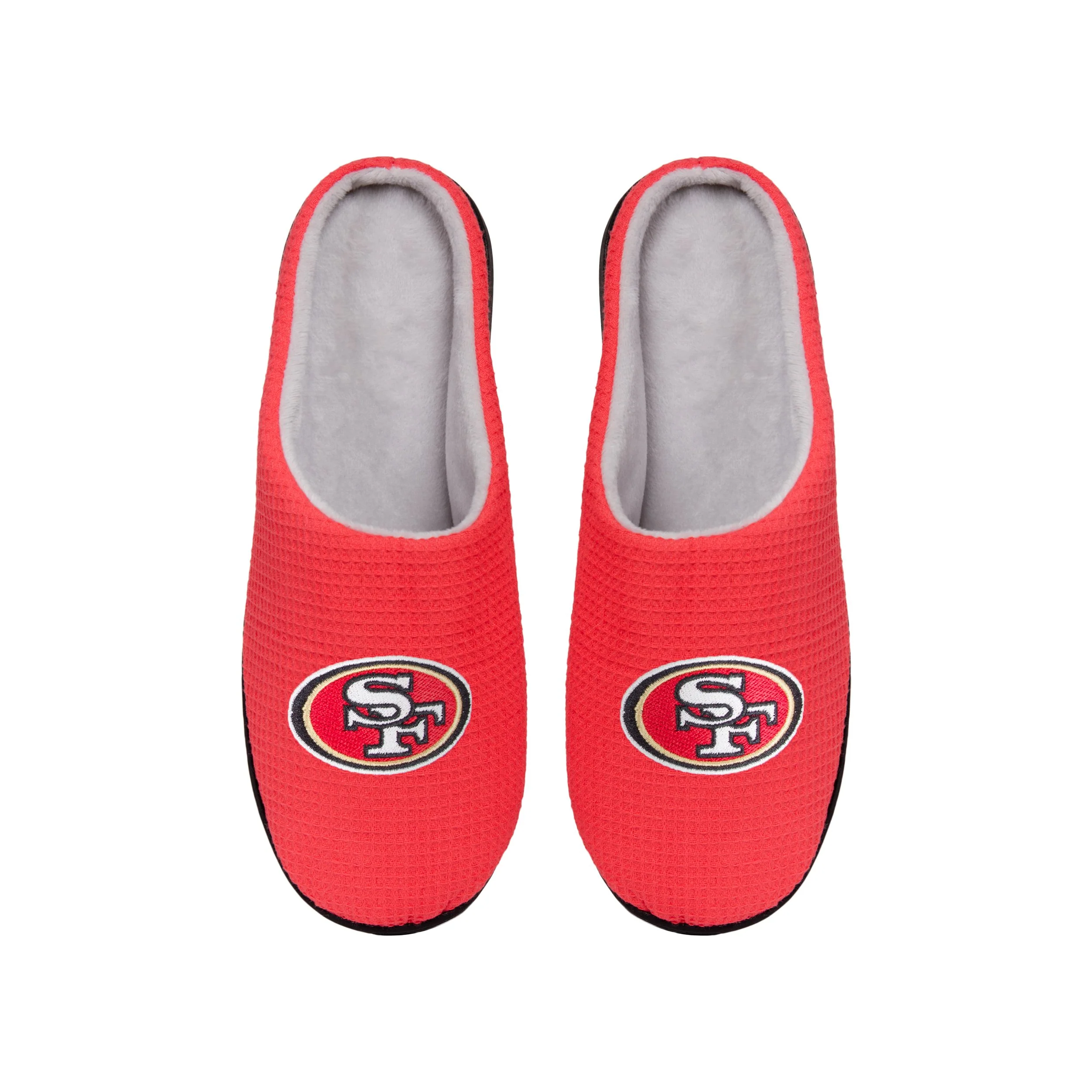 San Francisco 49ers NFL Mens Memory Foam Slide Slippers - Image 2