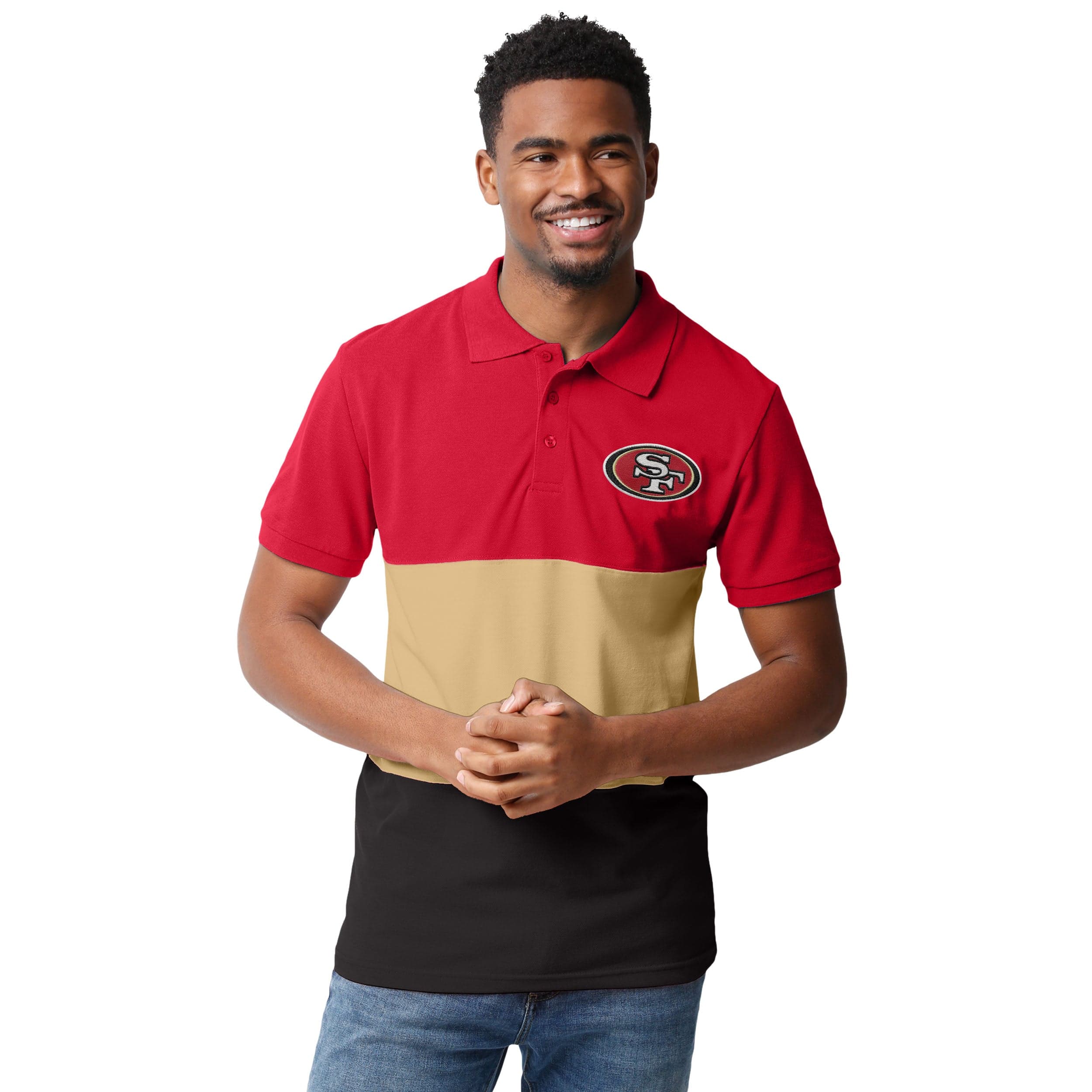 San Francisco 49ers NFL Mens Rugby Scrum Polo - Image 2