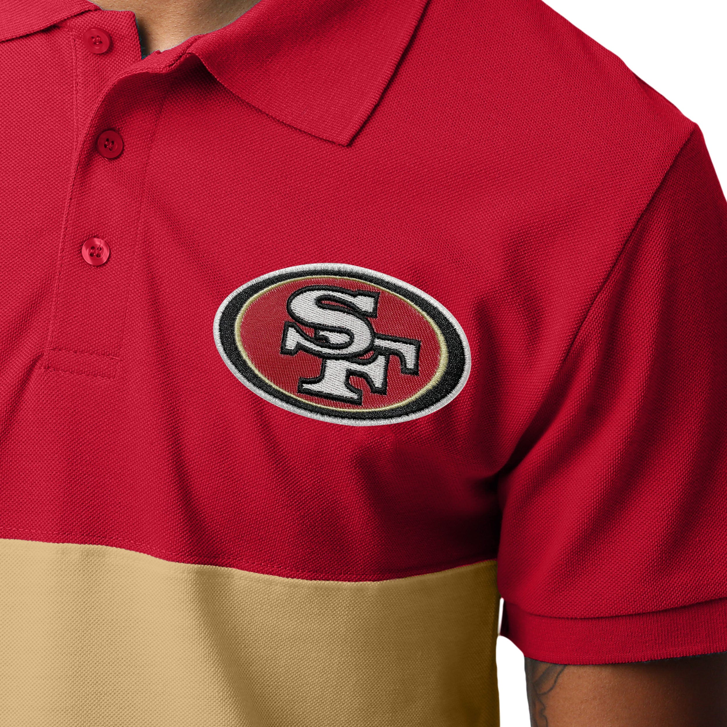 San Francisco 49ers NFL Mens Rugby Scrum Polo - Image 4
