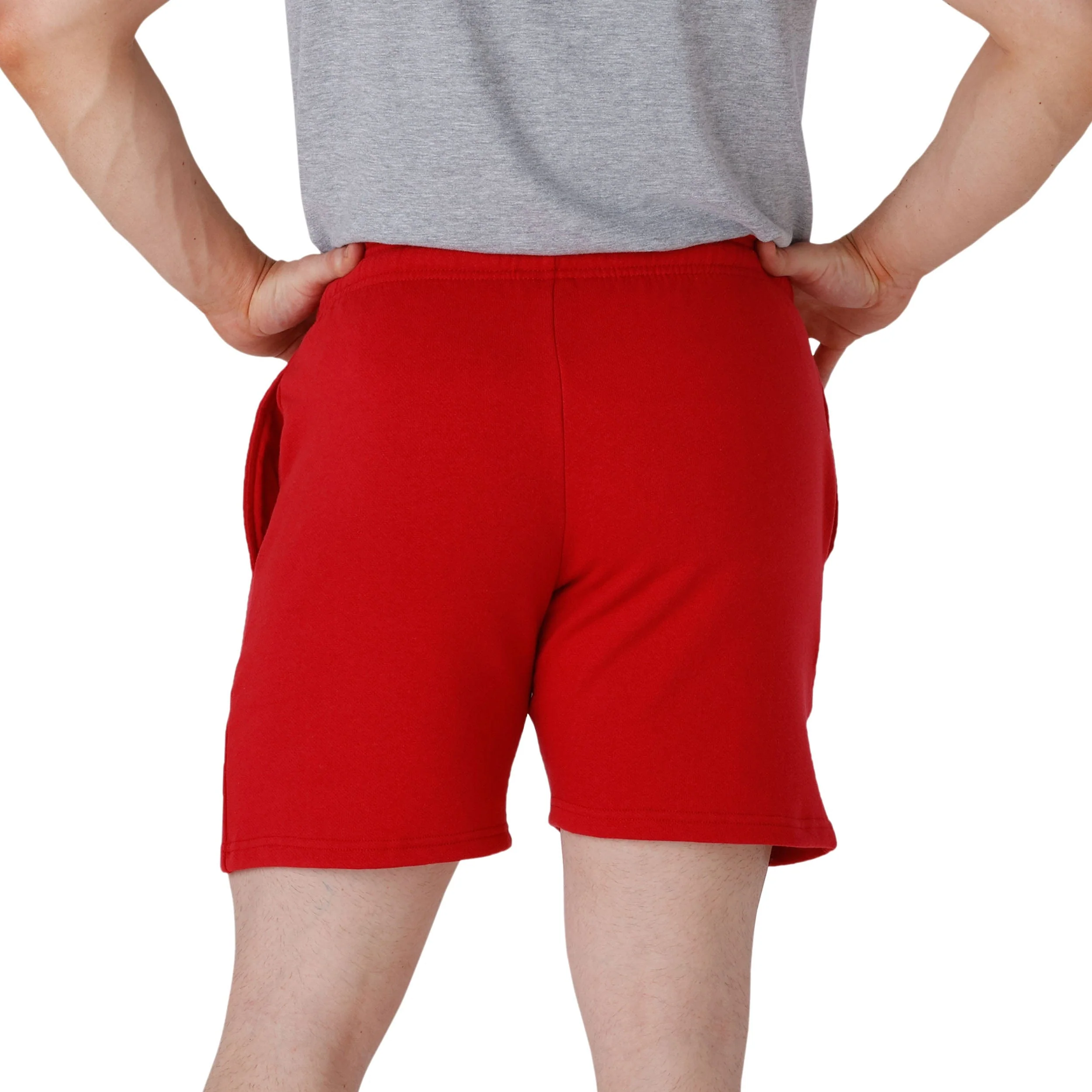 San Francisco 49ers NFL Mens Solid Fleece Shorts - Image 2