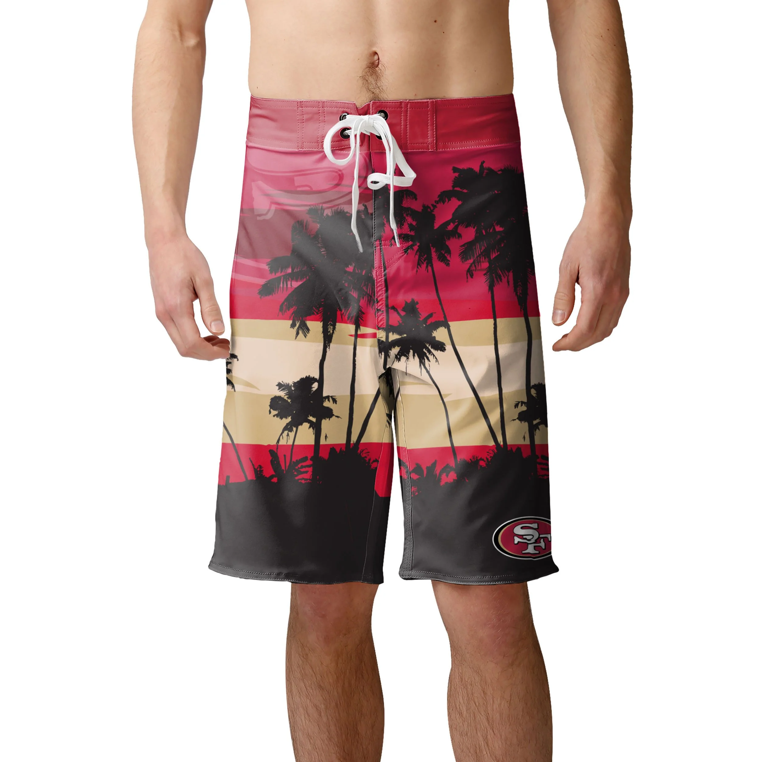San Francisco 49ers NFL Mens Sunset Boardshorts - Image 2