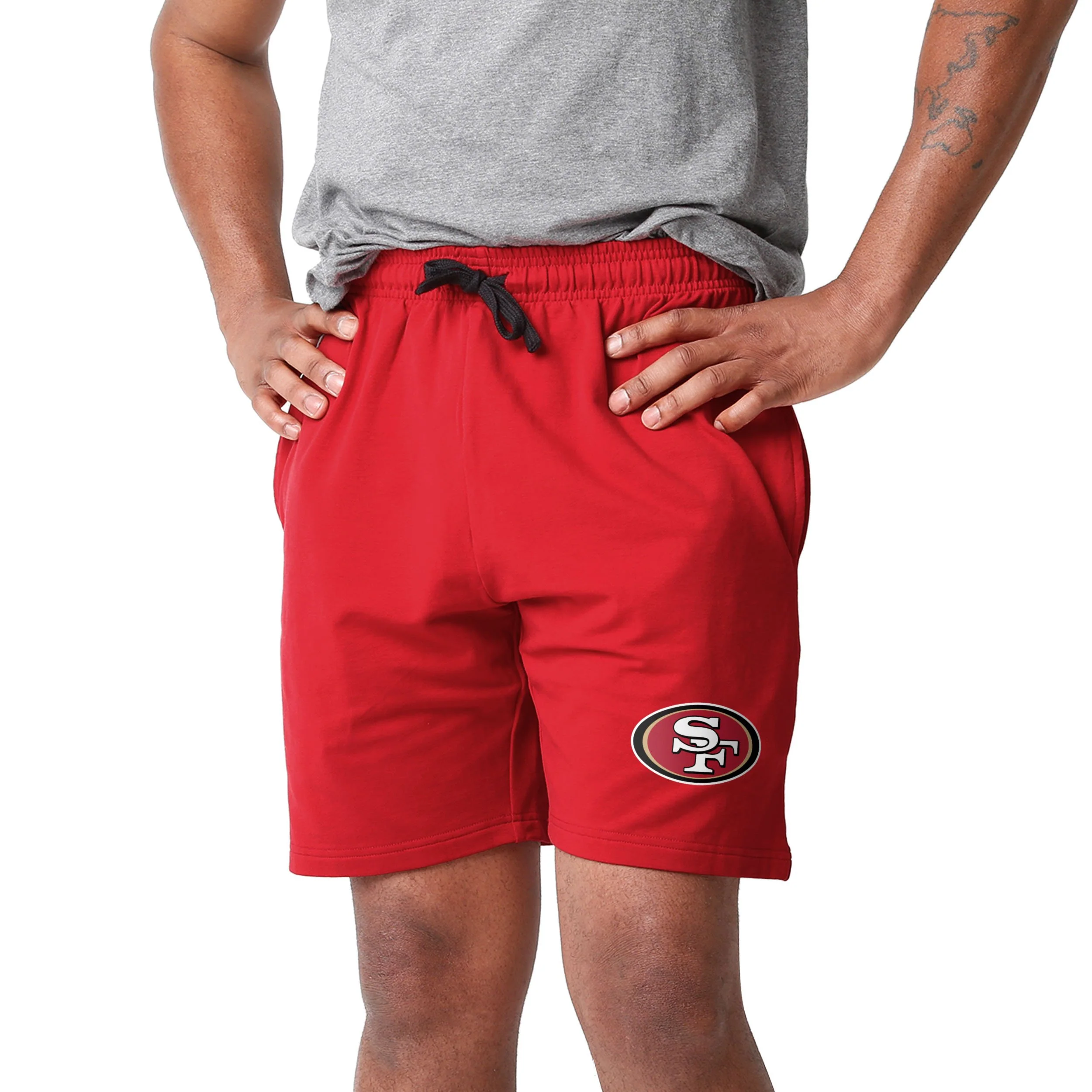 San Francisco 49ers NFL Mens Team Color Woven Shorts - Image 2