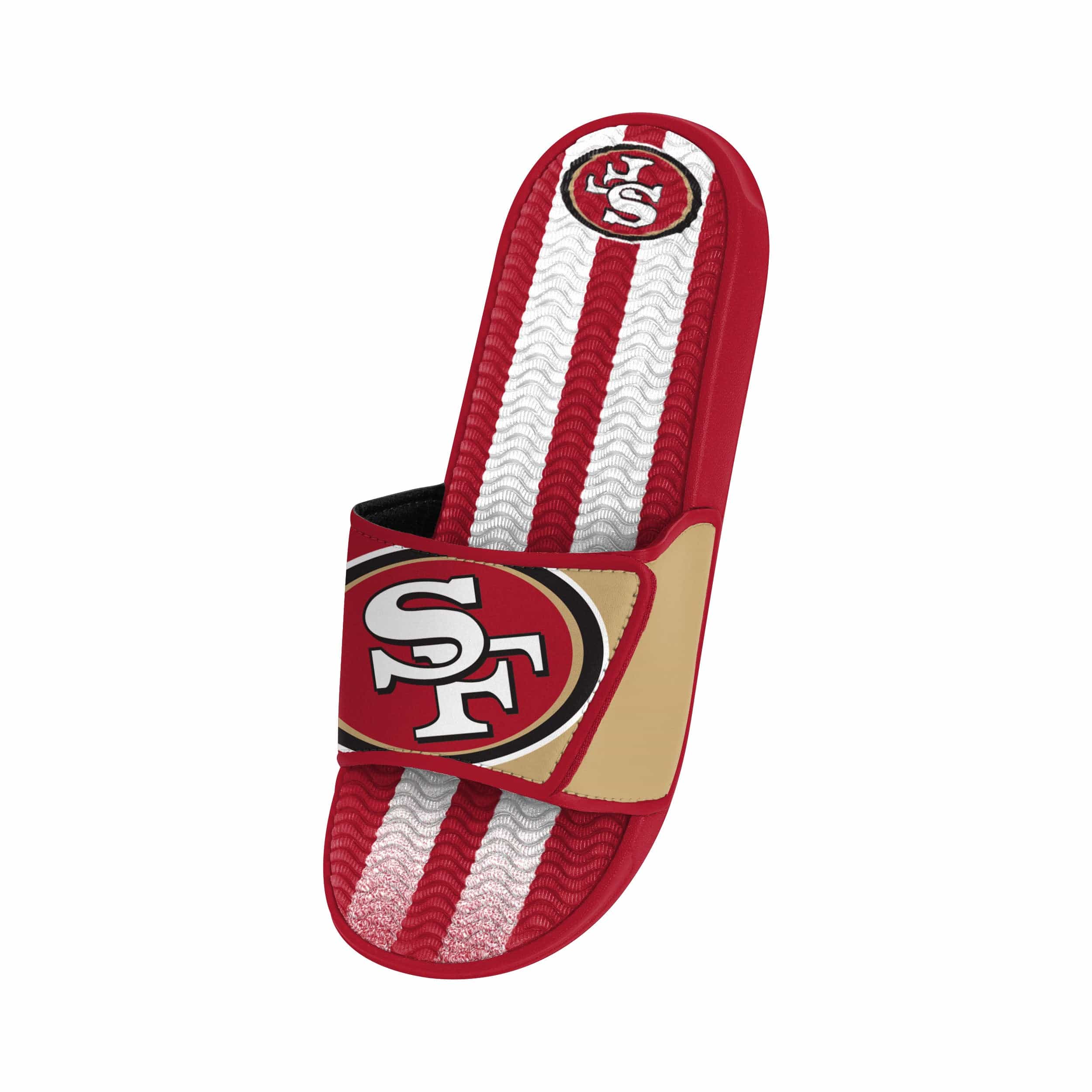 San Francisco 49ers NFL Mens Team Stripe Gel Slide - Image 3