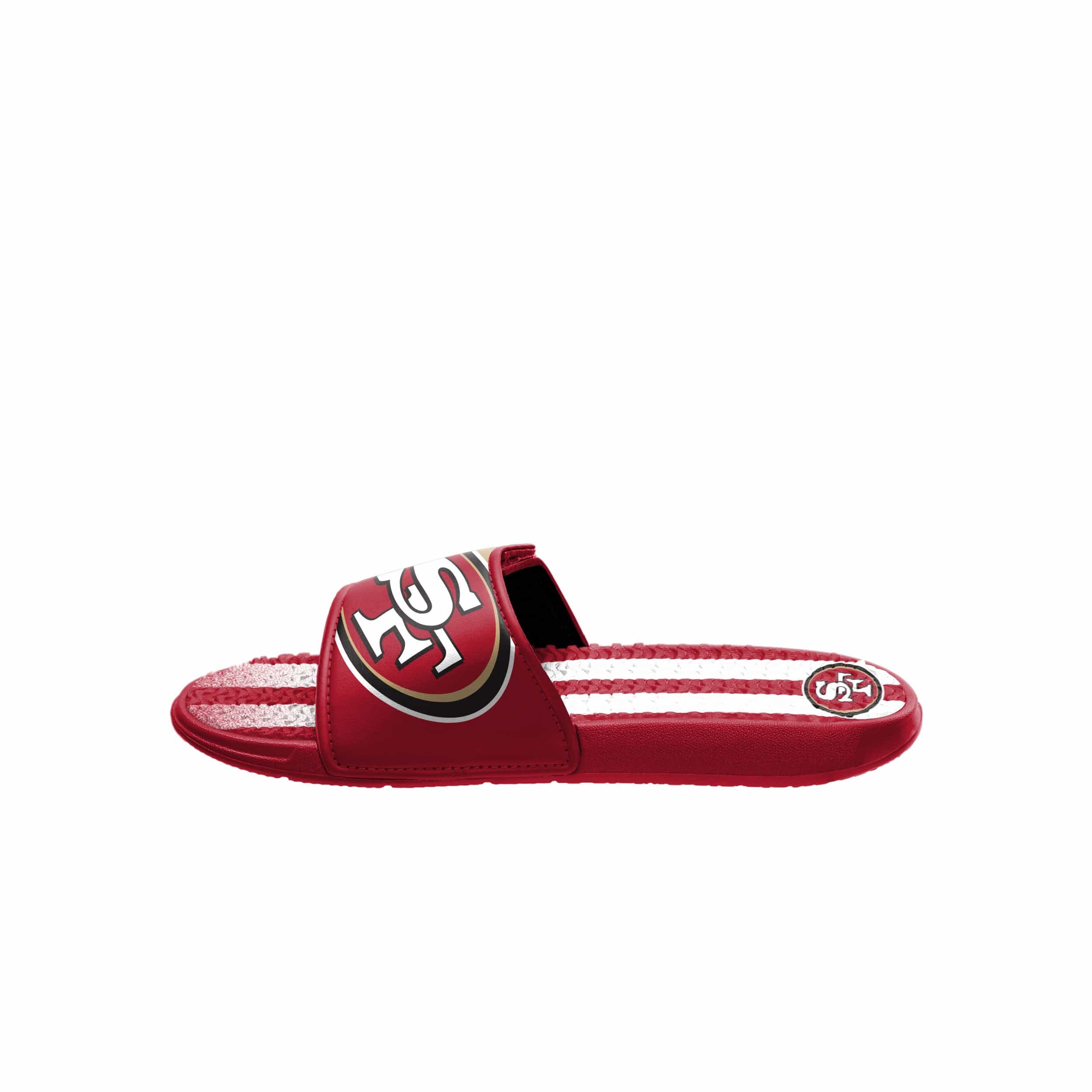 San Francisco 49ers NFL Mens Team Stripe Gel Slide - Image 4