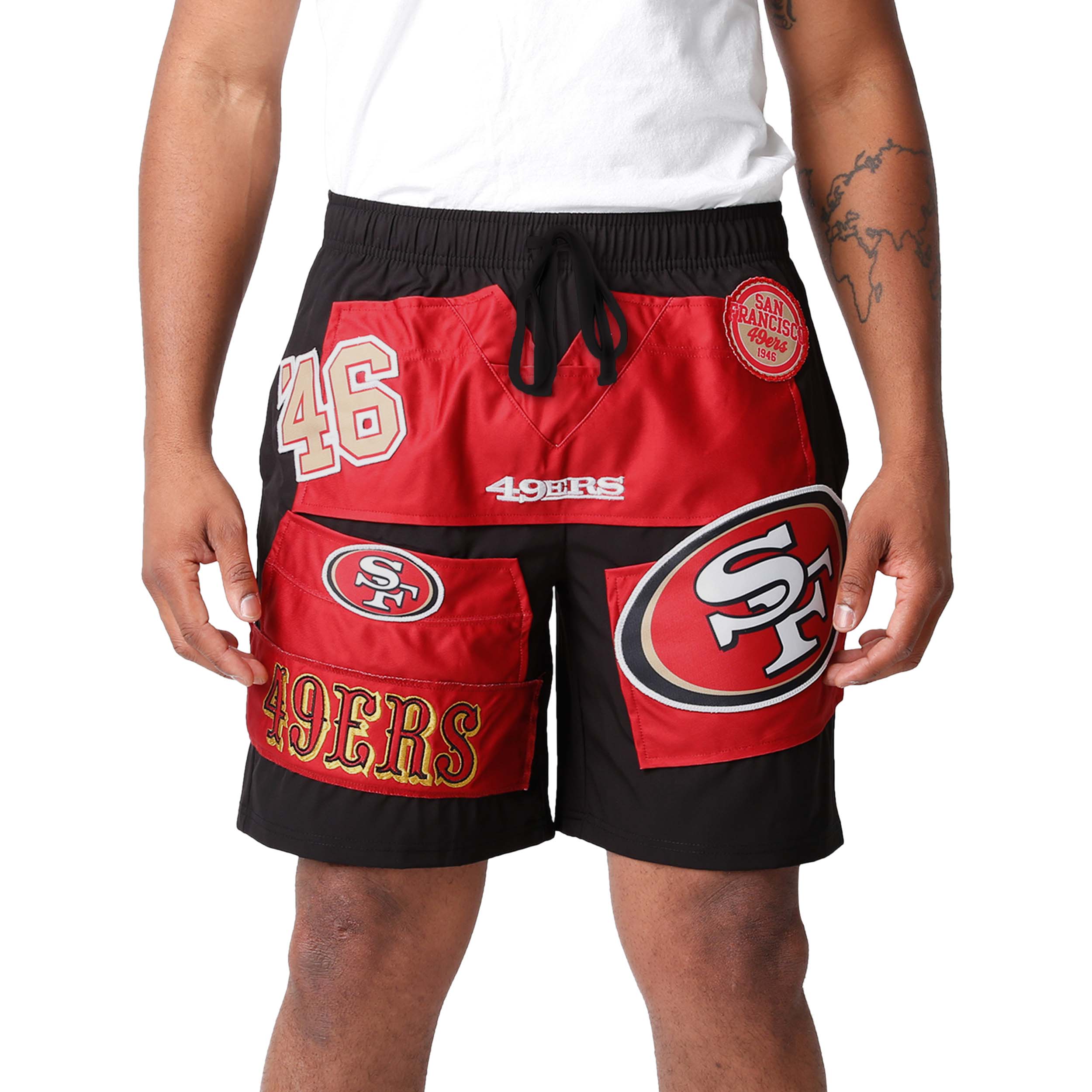 San Francisco 49ers NFL Mens Ultimate Uniform Shorts - Image 2