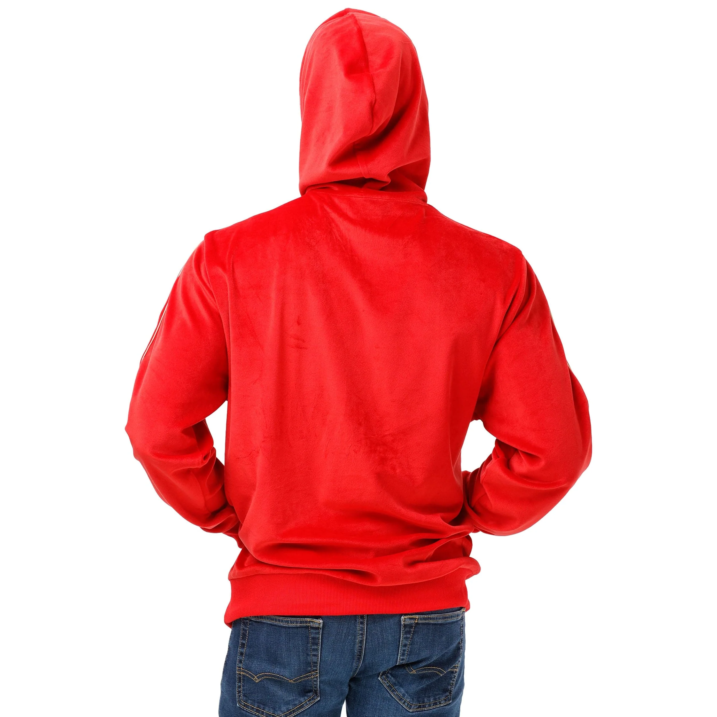 San Francisco 49ers NFL Mens Velour Hooded Sweatshirt - Image 2
