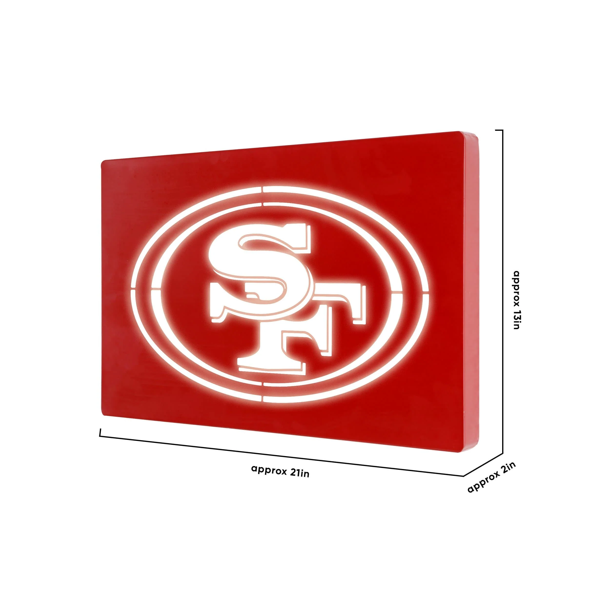San Francisco 49ers NFL Metal Light Up Logo Sign - Image 3
