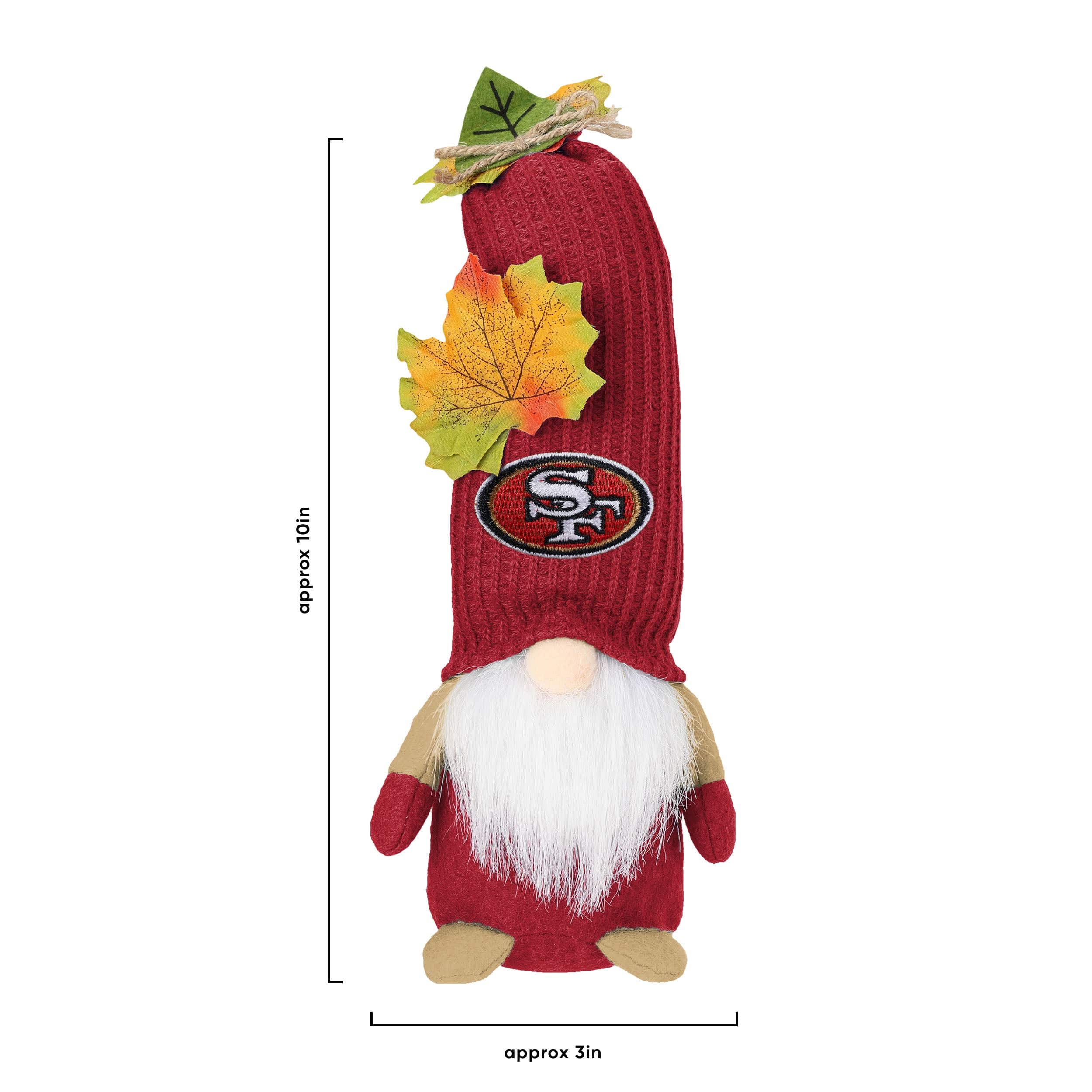 San Francisco 49ers NFL Mixed Material Harvest Plush Gnome - Image 4
