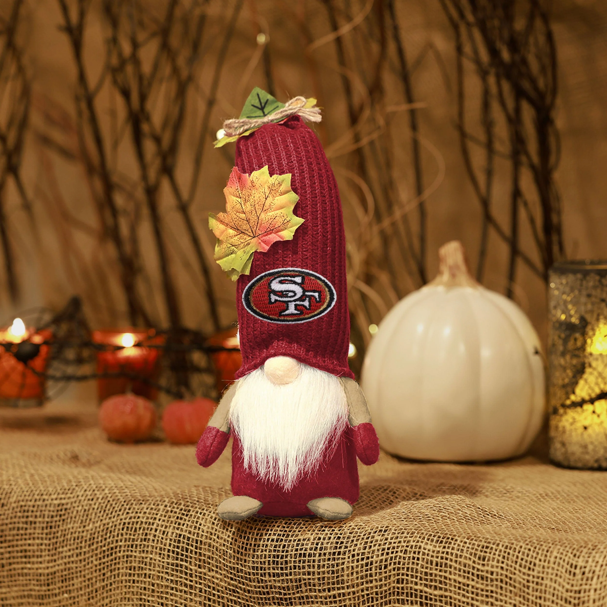 San Francisco 49ers NFL Mixed Material Harvest Plush Gnome - Image 5