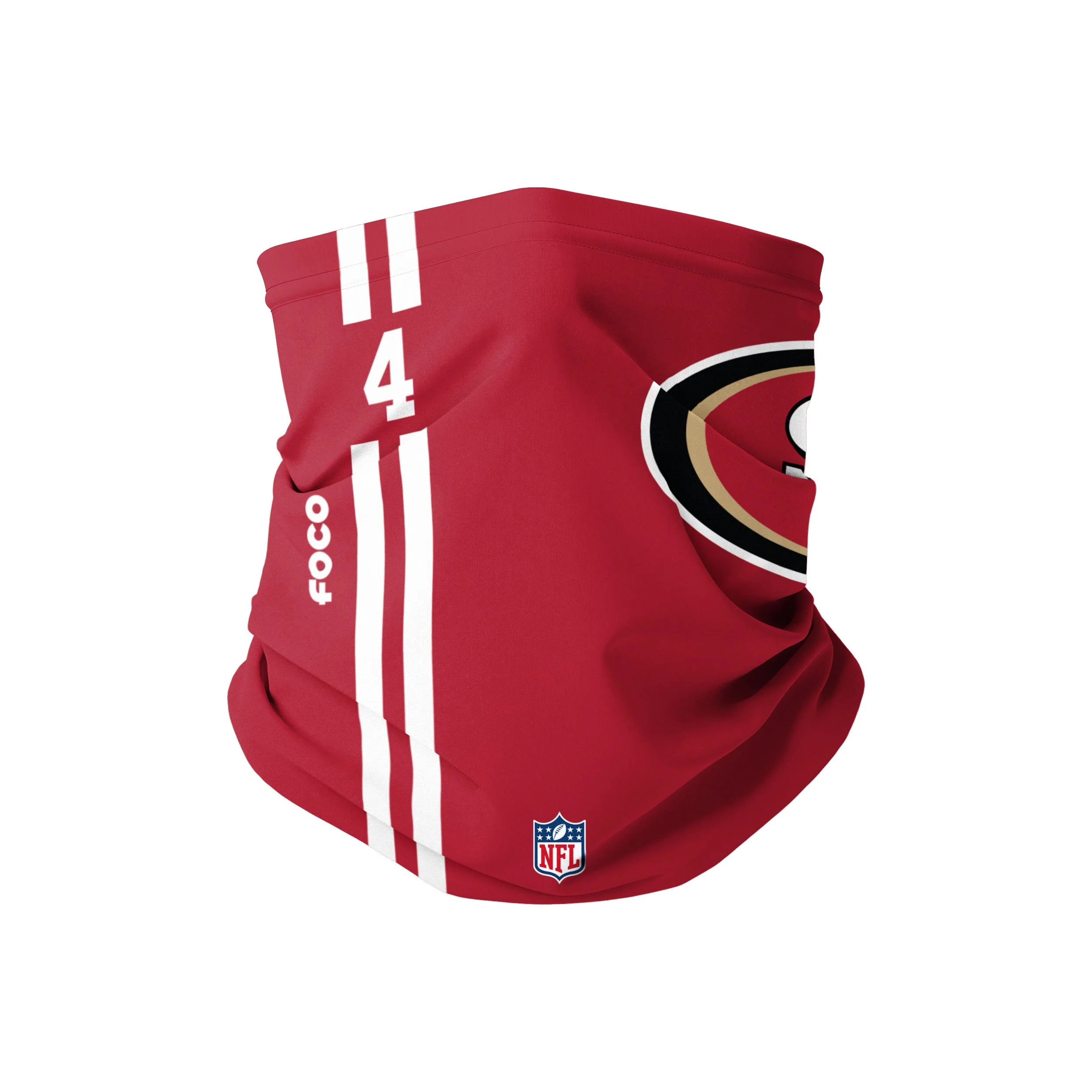 San Francisco 49ers NFL Nick Mullens On-Field Sideline Logo Gaiter Scarf