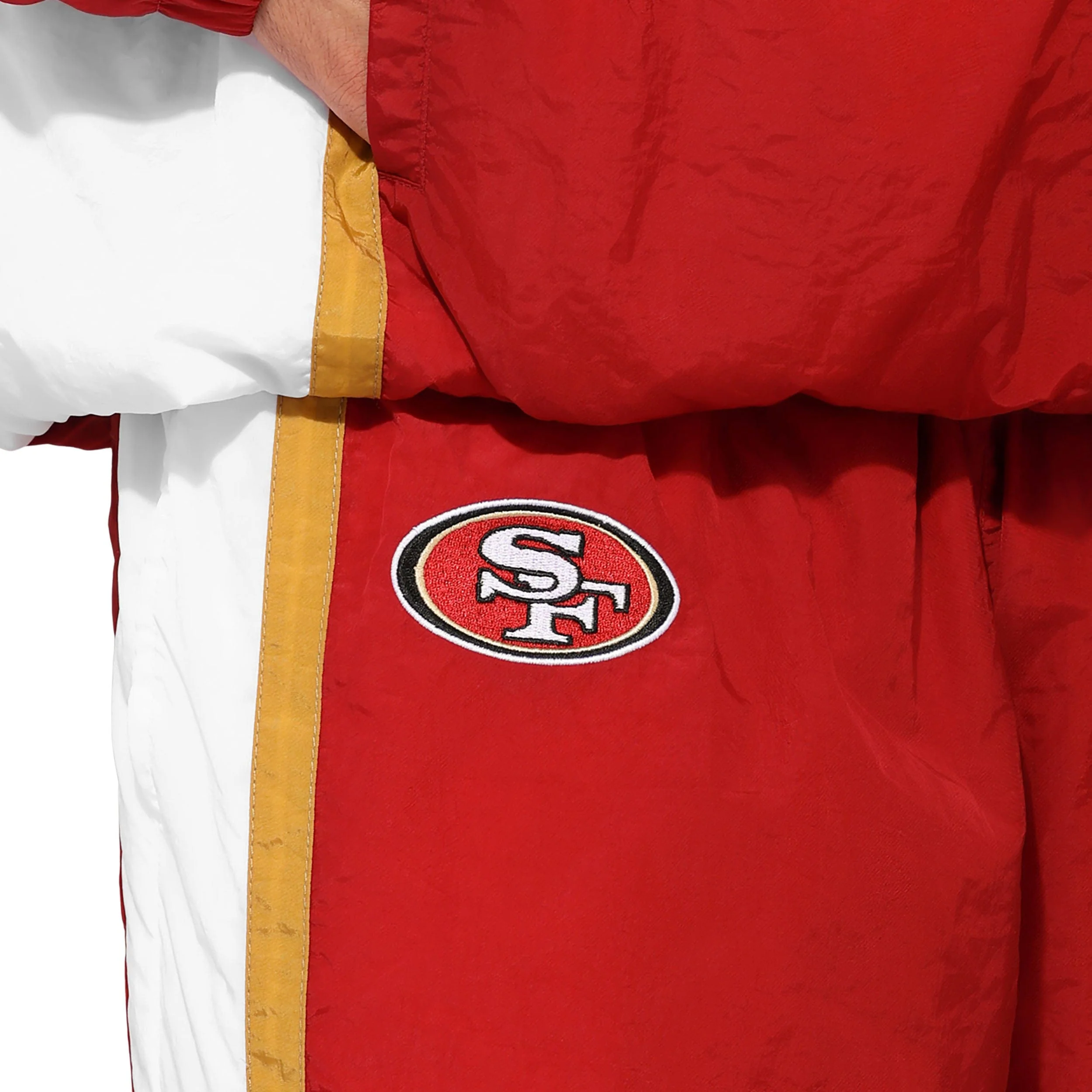 San Francisco 49ers NFL Nylon Crinkle Gameday Pants - Image 3