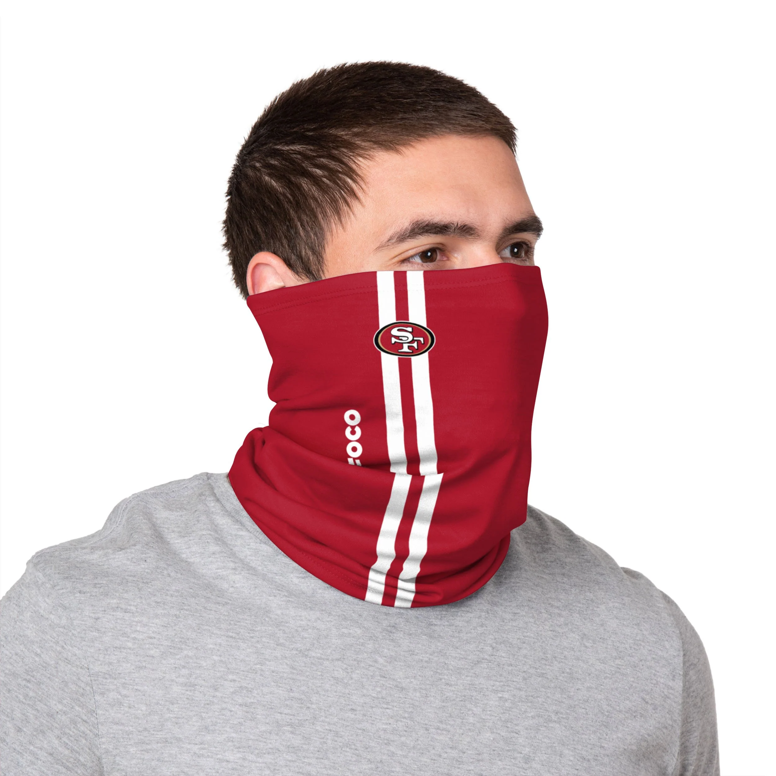 San Francisco 49ers NFL On-Field Sideline Gaiter Scarf - Image 3