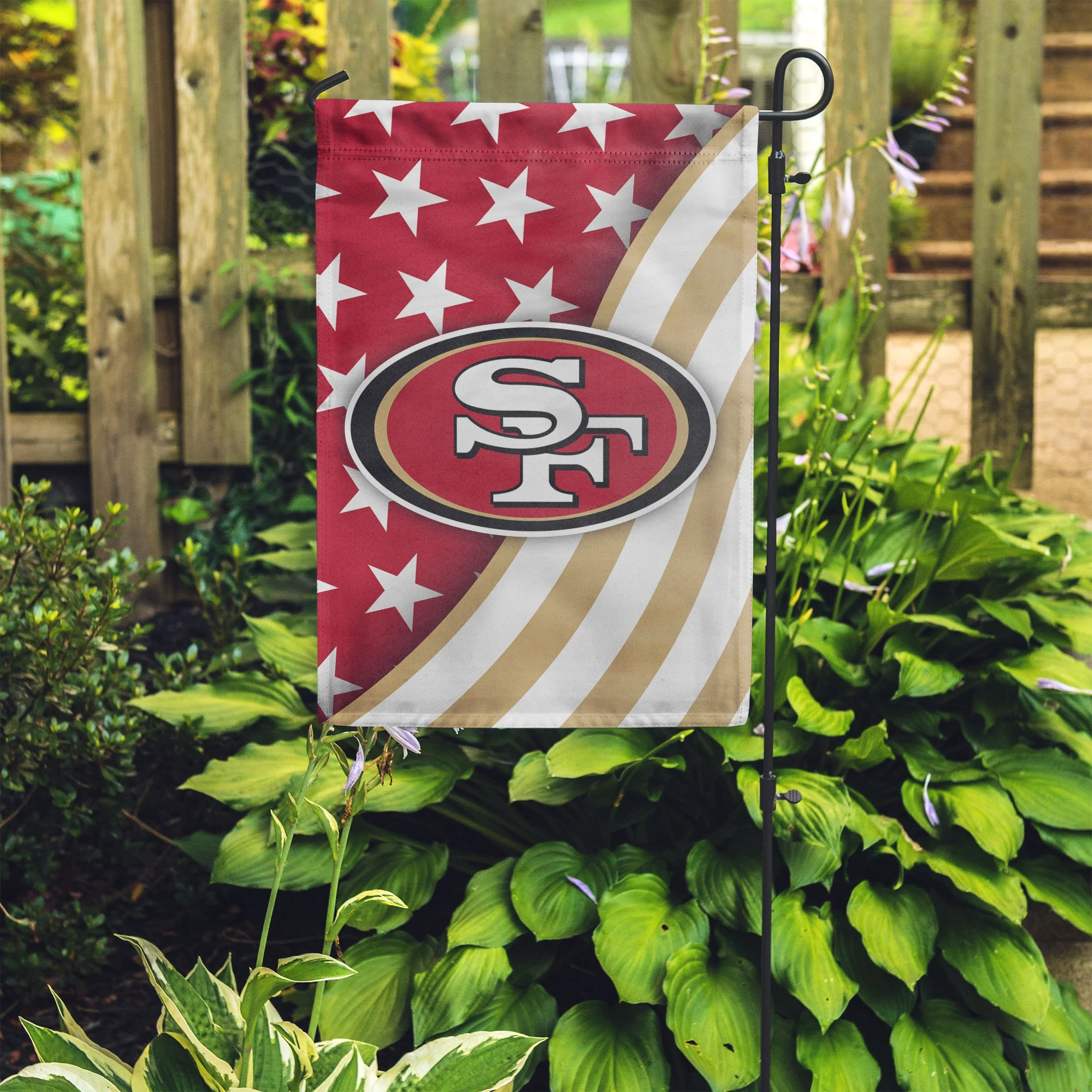 San Francisco 49ers NFL Original Americana Garden Flag - Image 4